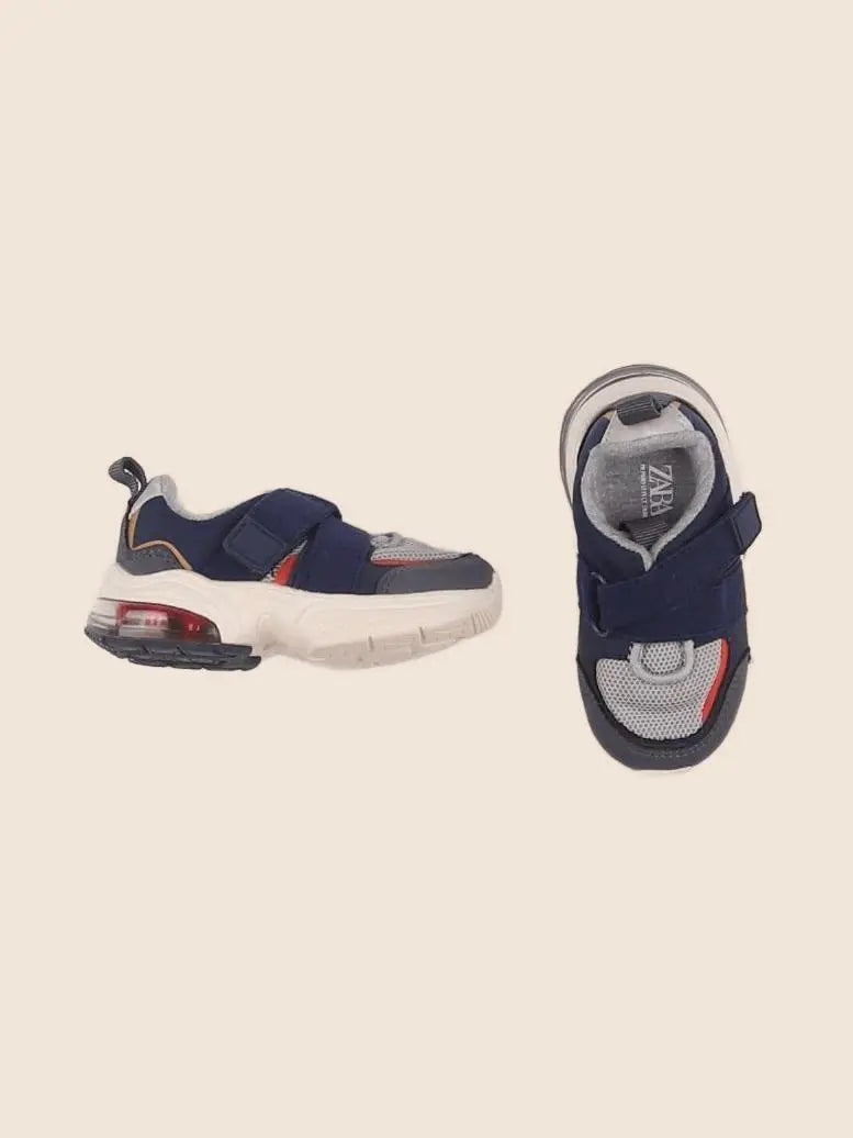 Zara - baskets bleu, gris - pointure 19