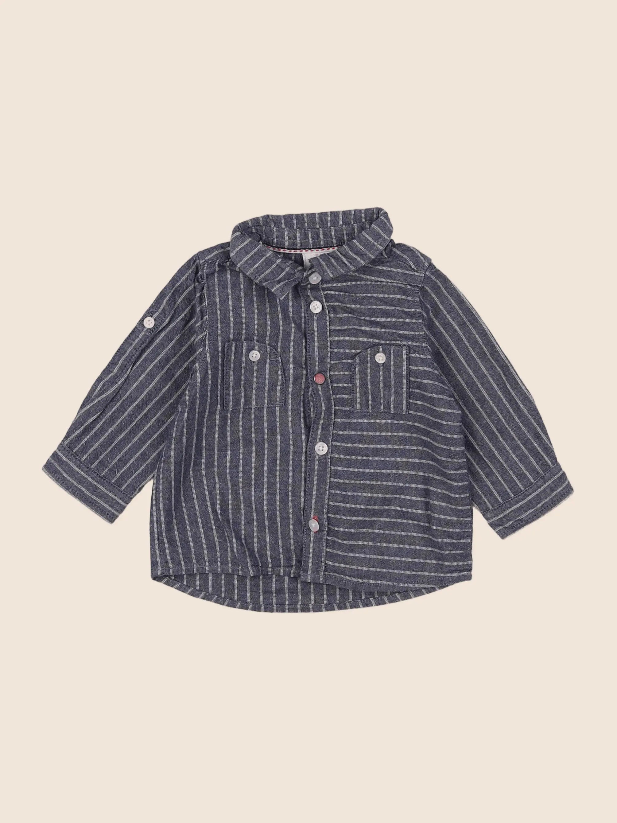 Tape à l'oeil - chemise bleu - 6 mois