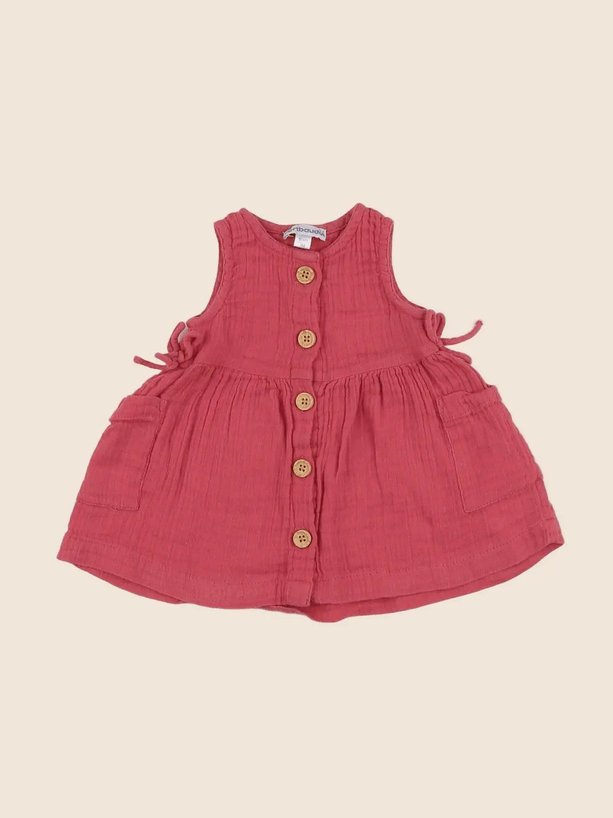Vertbaudet - robe rose - 3 mois