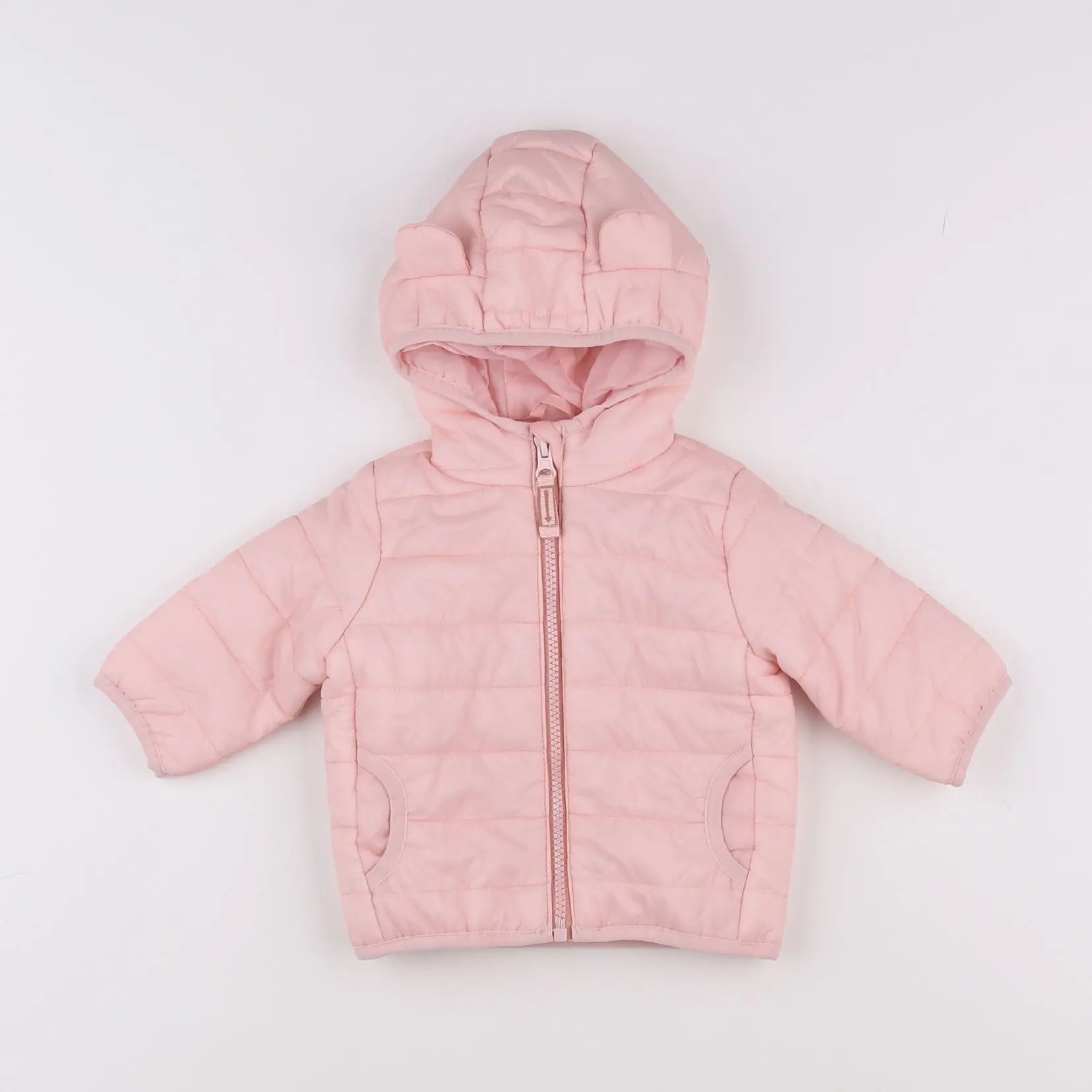 Vertbaudet - doudoune rose - 3 mois