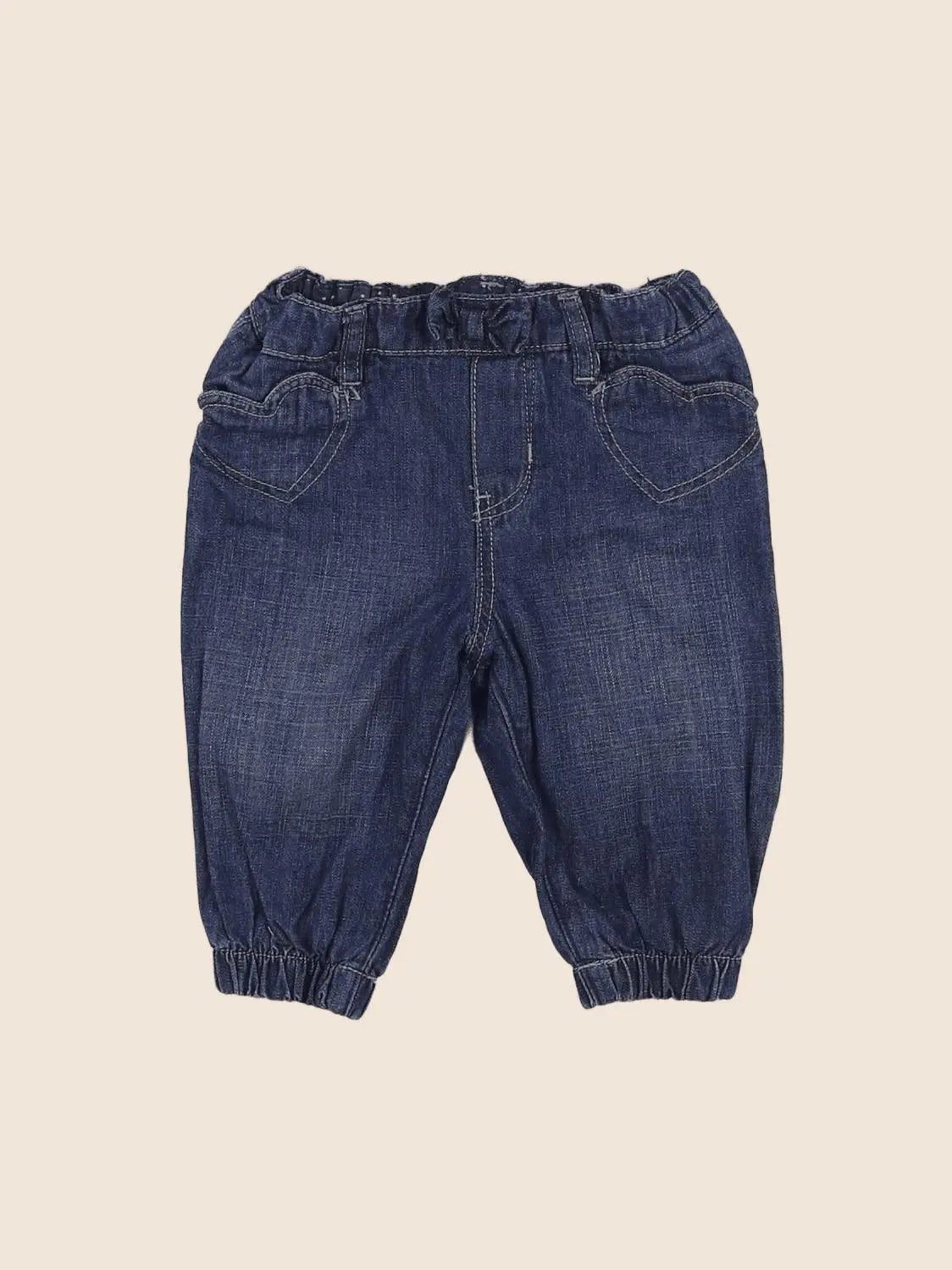 H&M - jean bleu - 3/6 mois