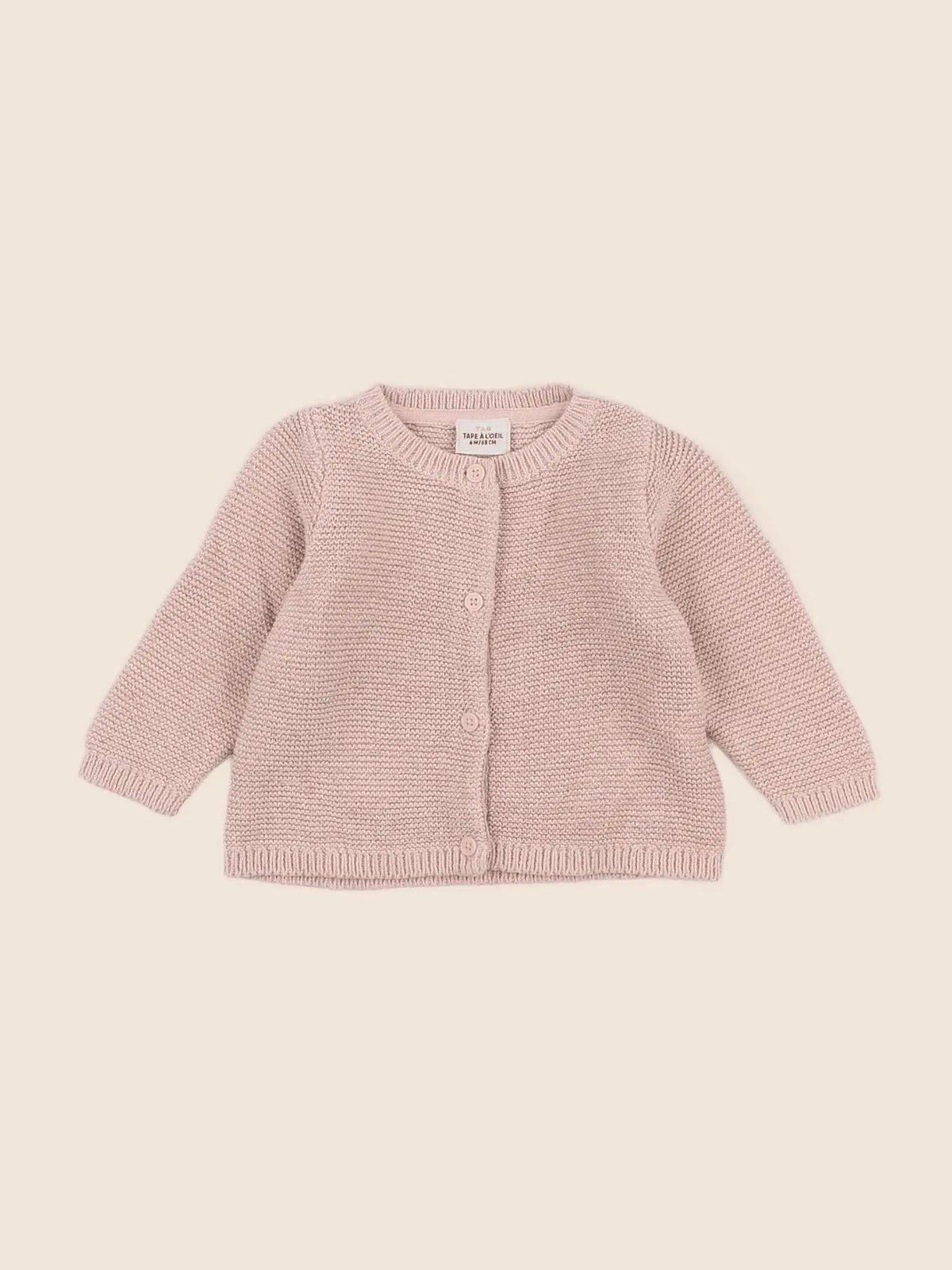 Tape à l'oeil - gilet rose - 6 mois