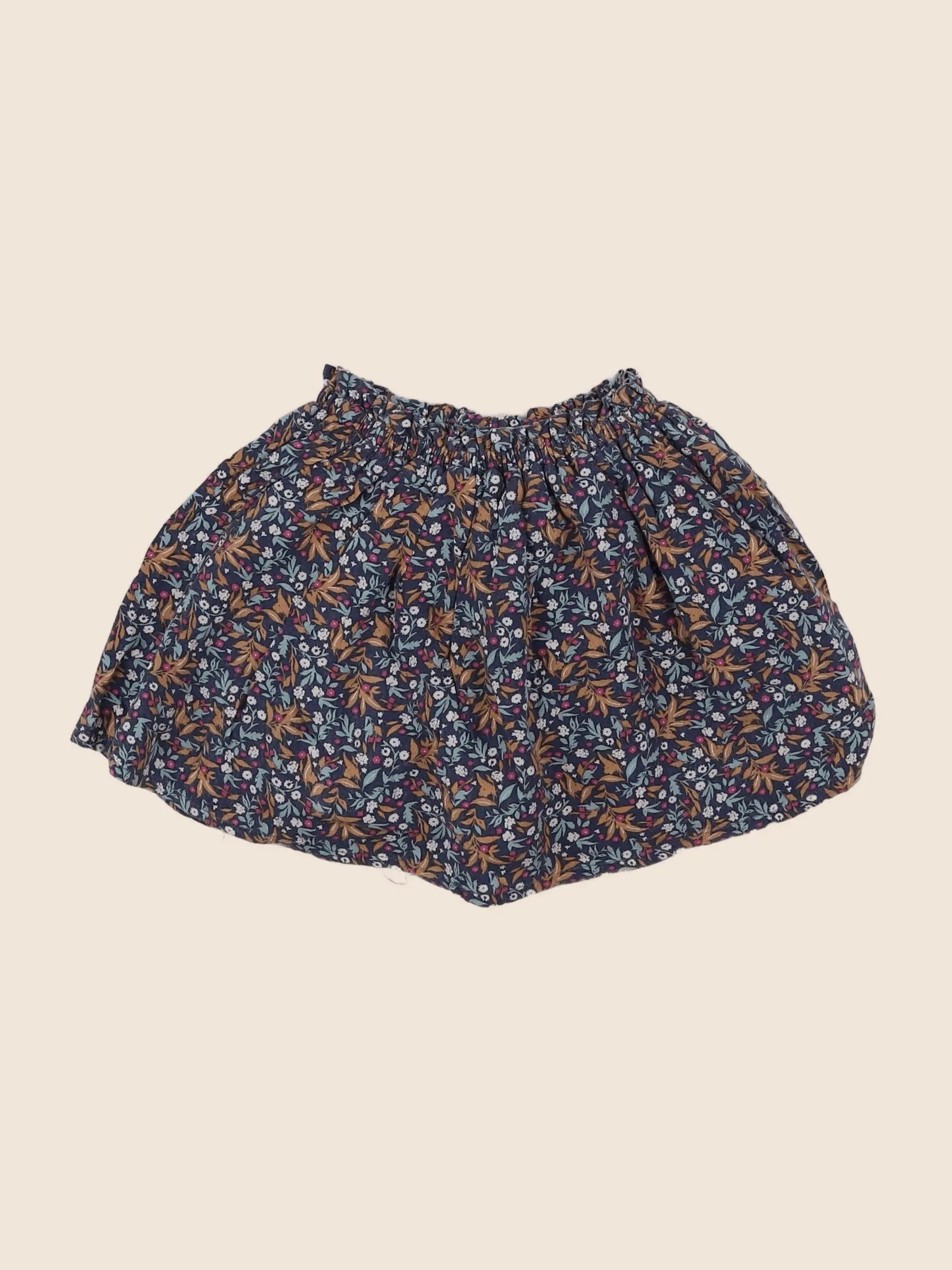 Little Cigogne - jupe bleu - 18 mois