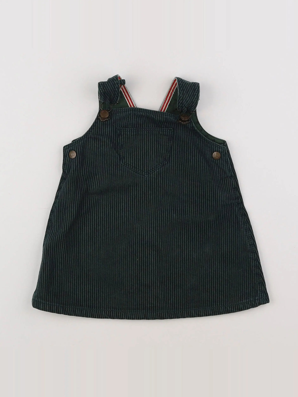 Petit Bateau - robe vert - 12 mois