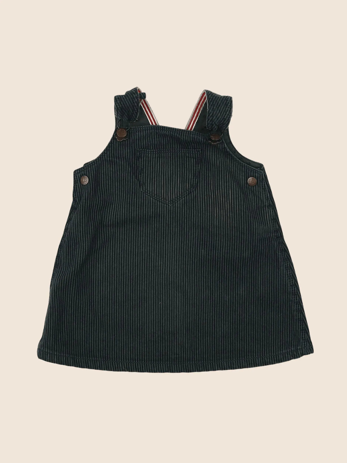 Petit Bateau - robe vert - 12 mois
