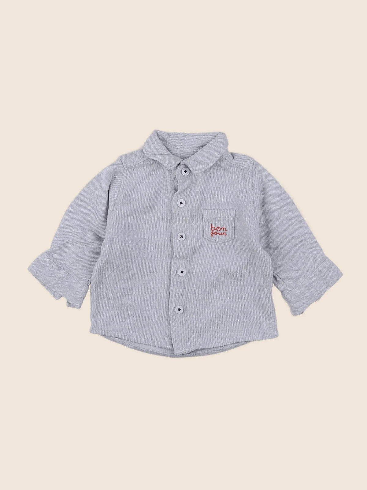 Tape à l'oeil - chemise bleu - 3 mois