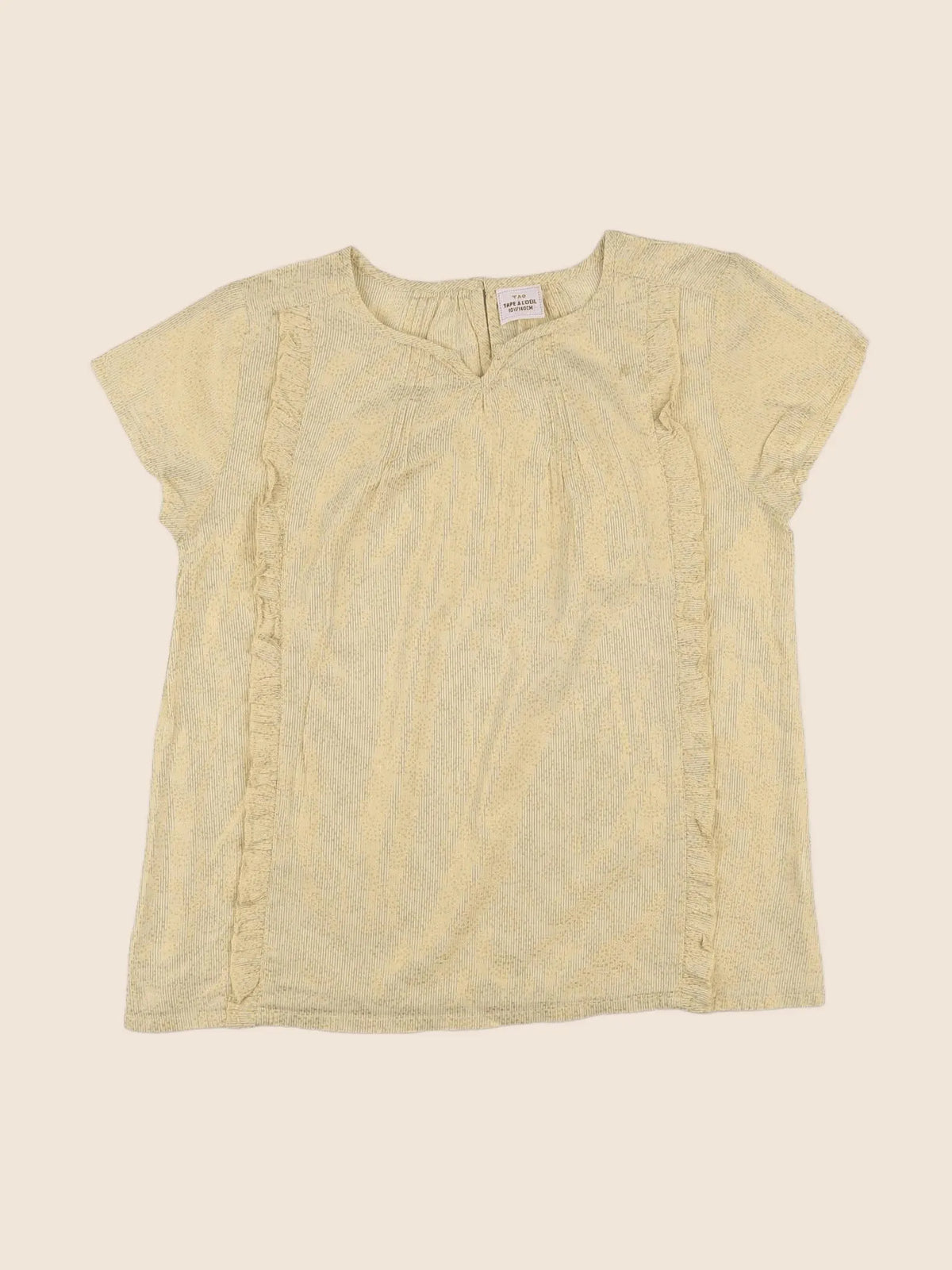 Tape à l'oeil - blouse jaune, or - 10 ans