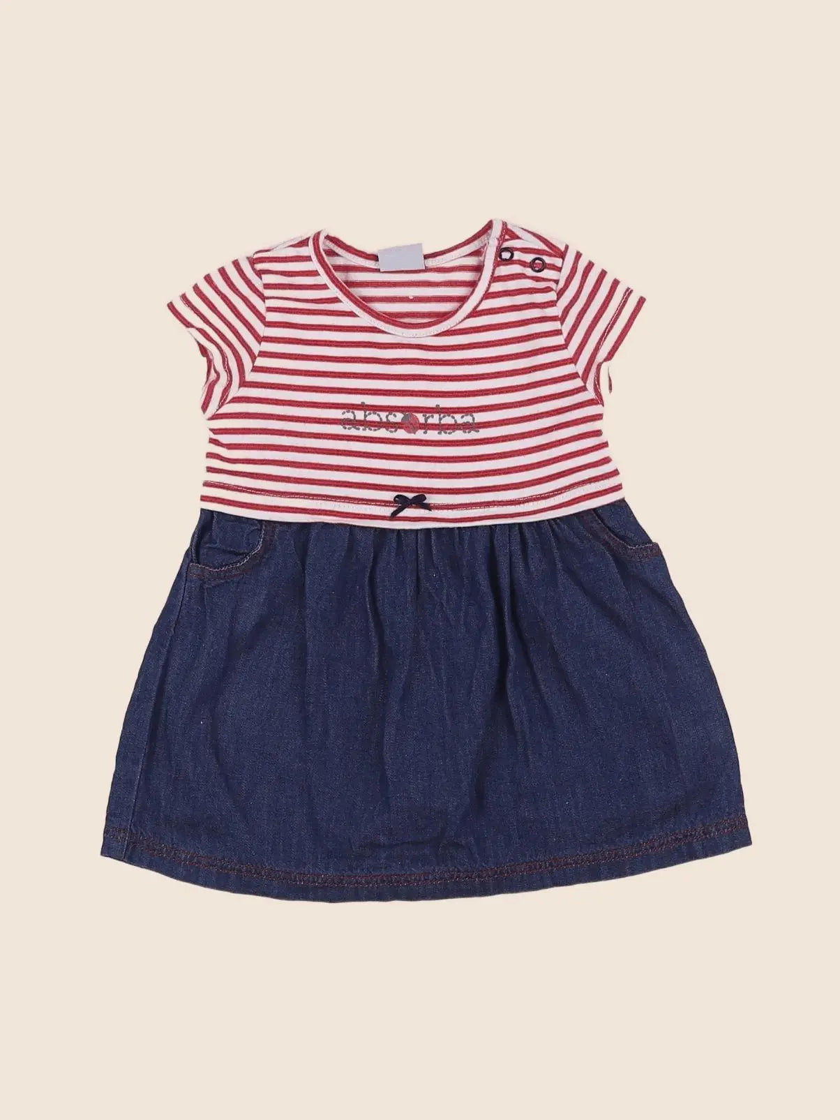 Absorba - robe bleu, rose - 6 mois