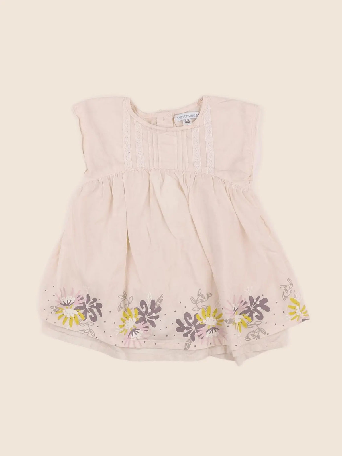 Vertbaudet - robe rose - 6 mois