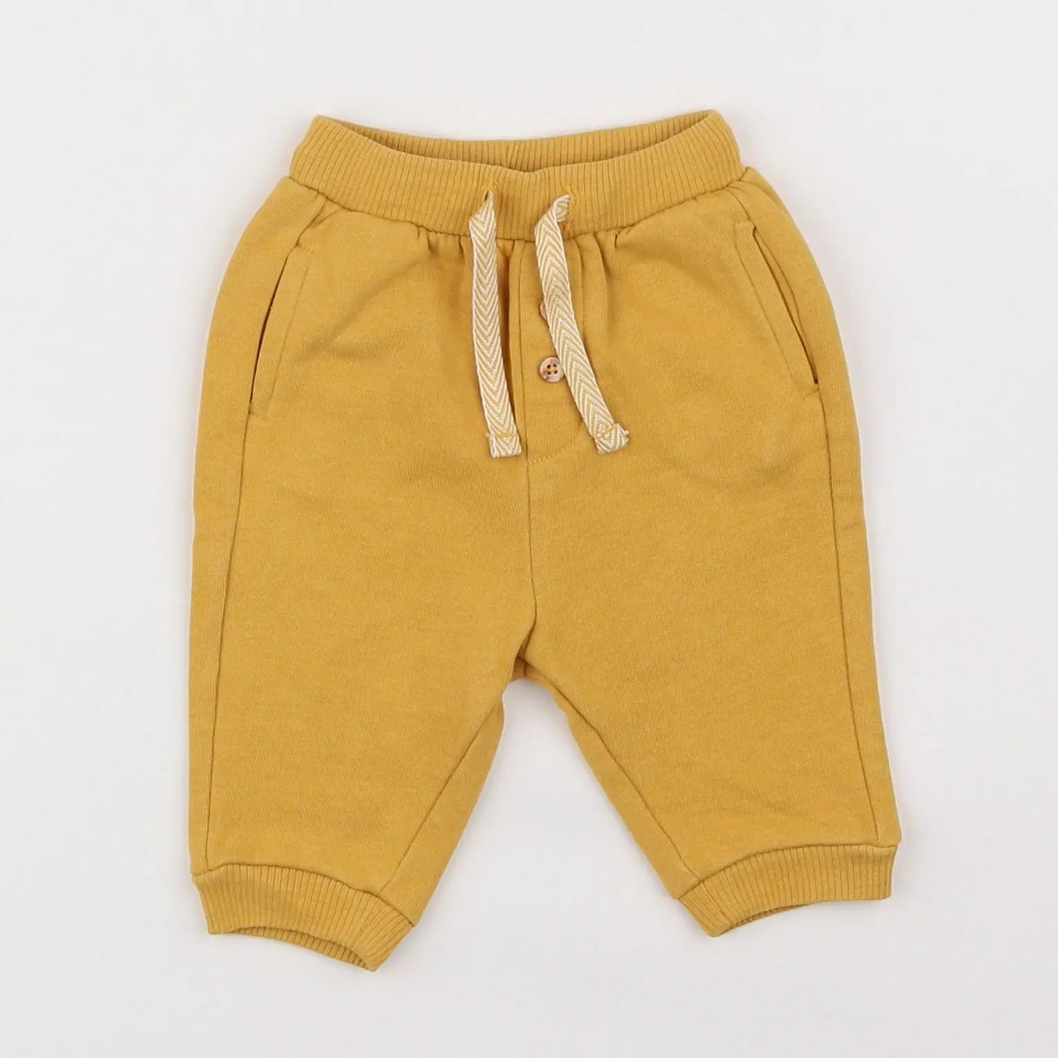 Vertbaudet - pantalon jaune - 3 mois