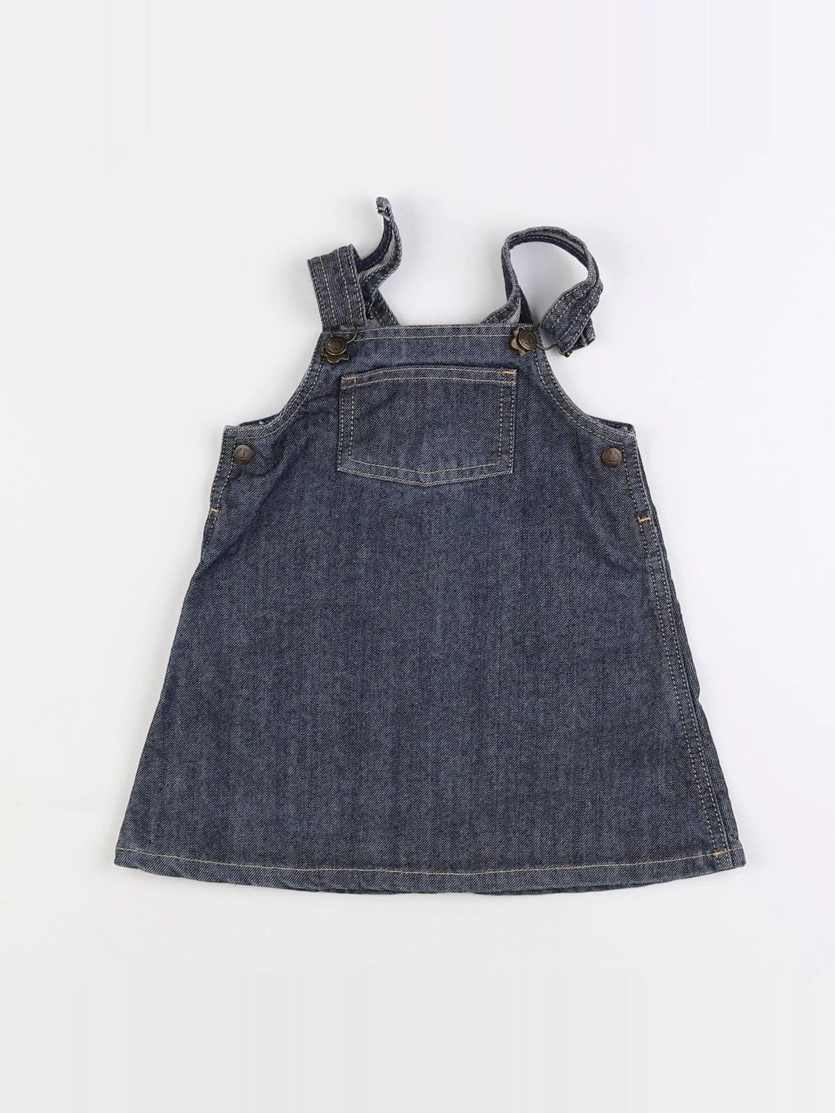 Petit Bateau - robe bleu - 12 mois