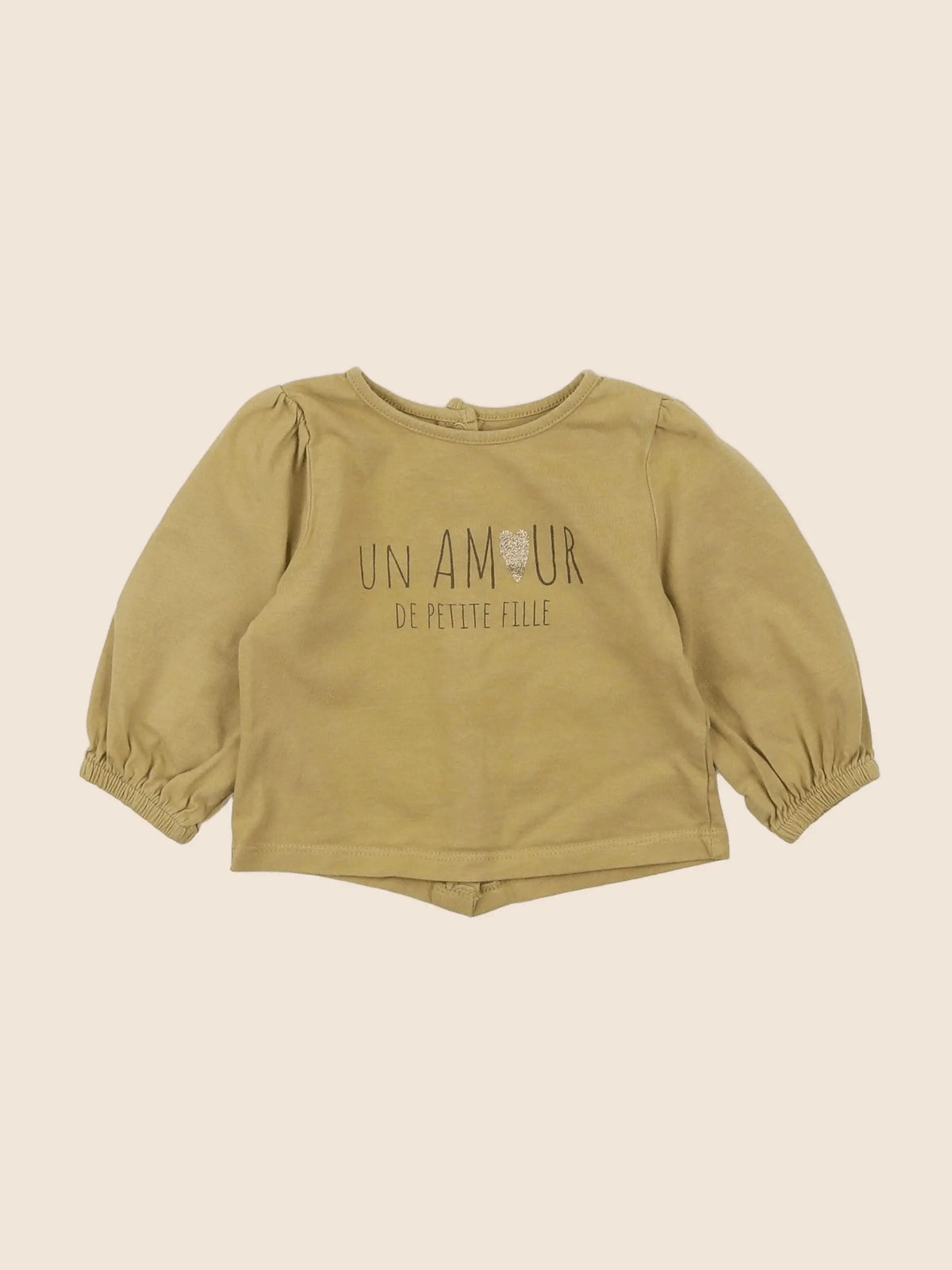 Vertbaudet - tee-shirt jaune - 6 mois