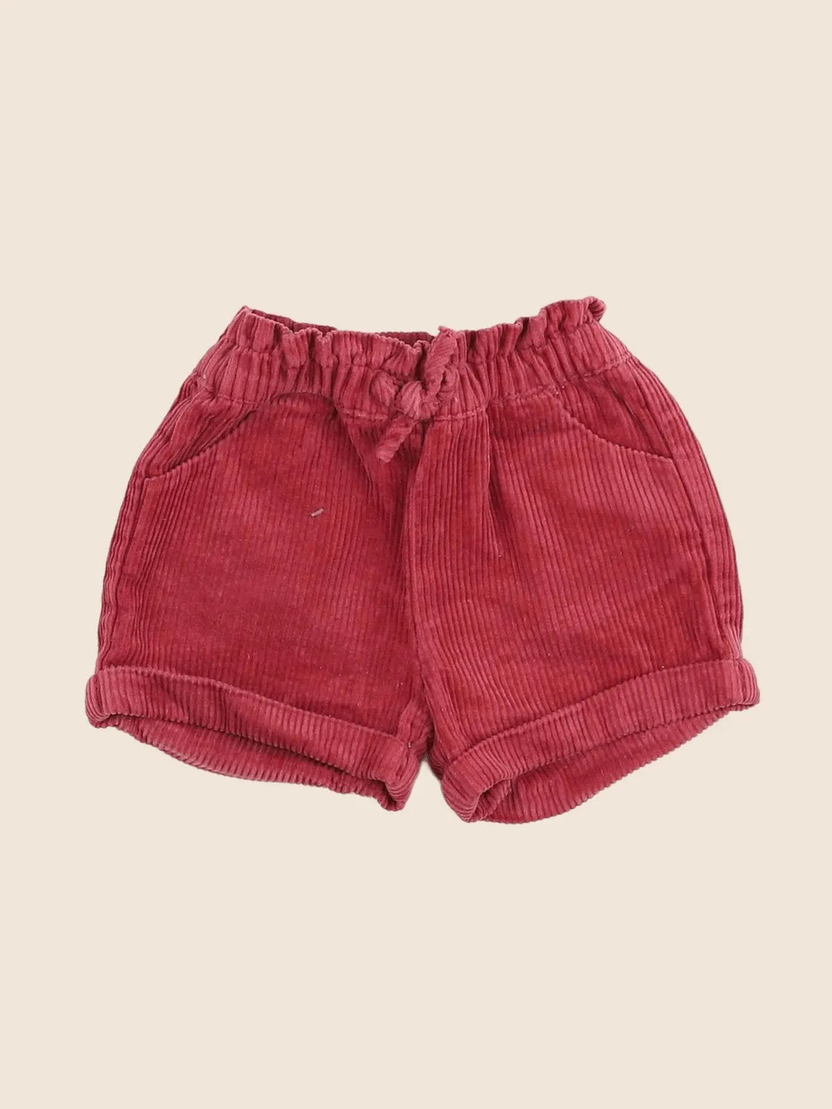 Vertbaudet - short rouge - 12 mois