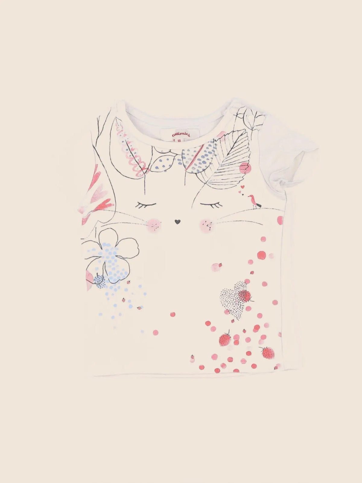 Catimini - tee-shirt multicolore - 18 mois