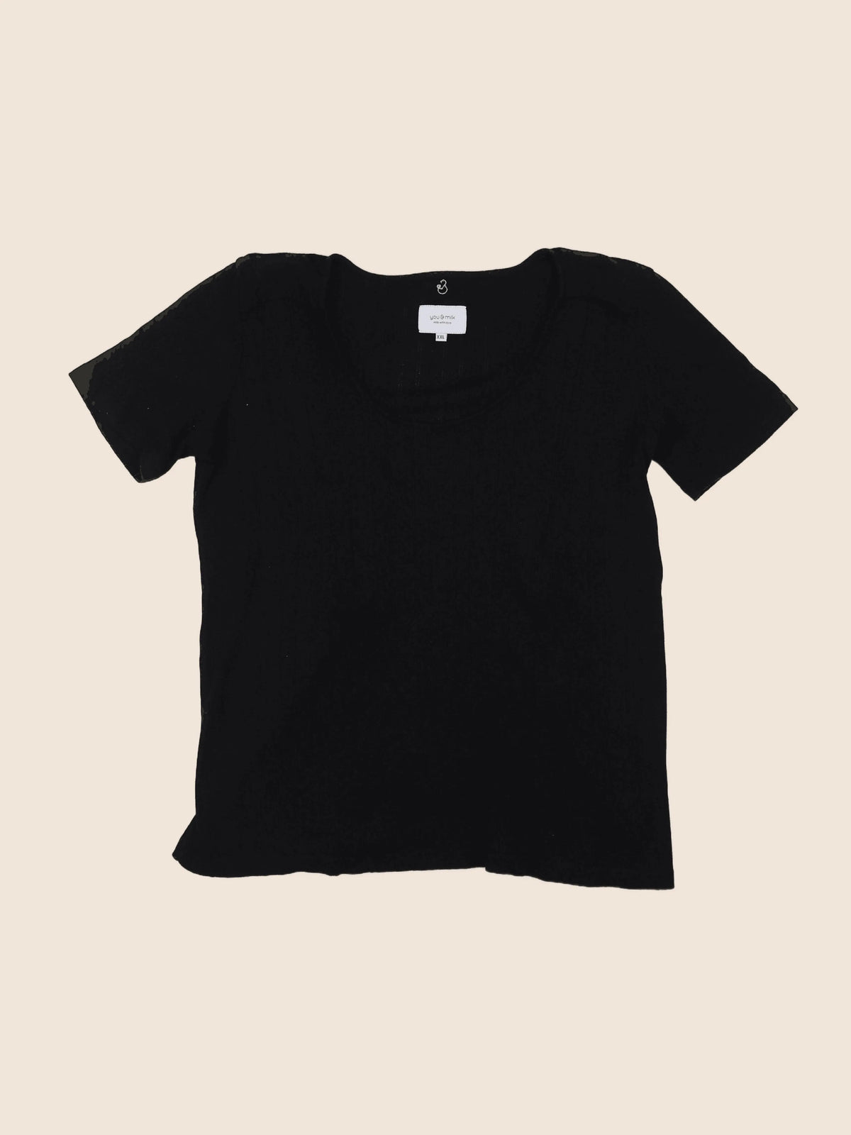 You and milk - tee-shirt grossesse noir - 46