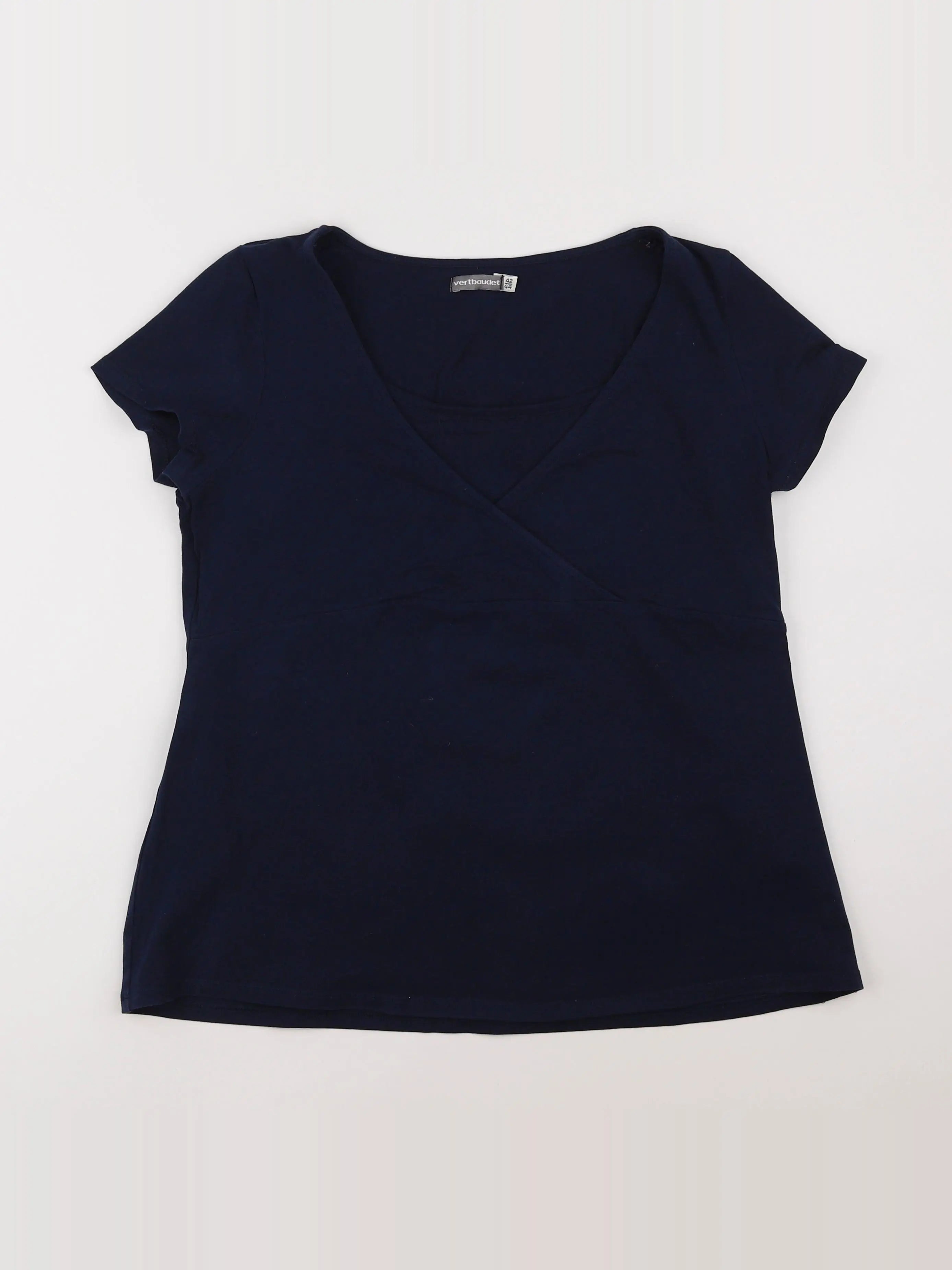 Vertbaudet - tee-shirt grossesse bleu - 42 à 44
