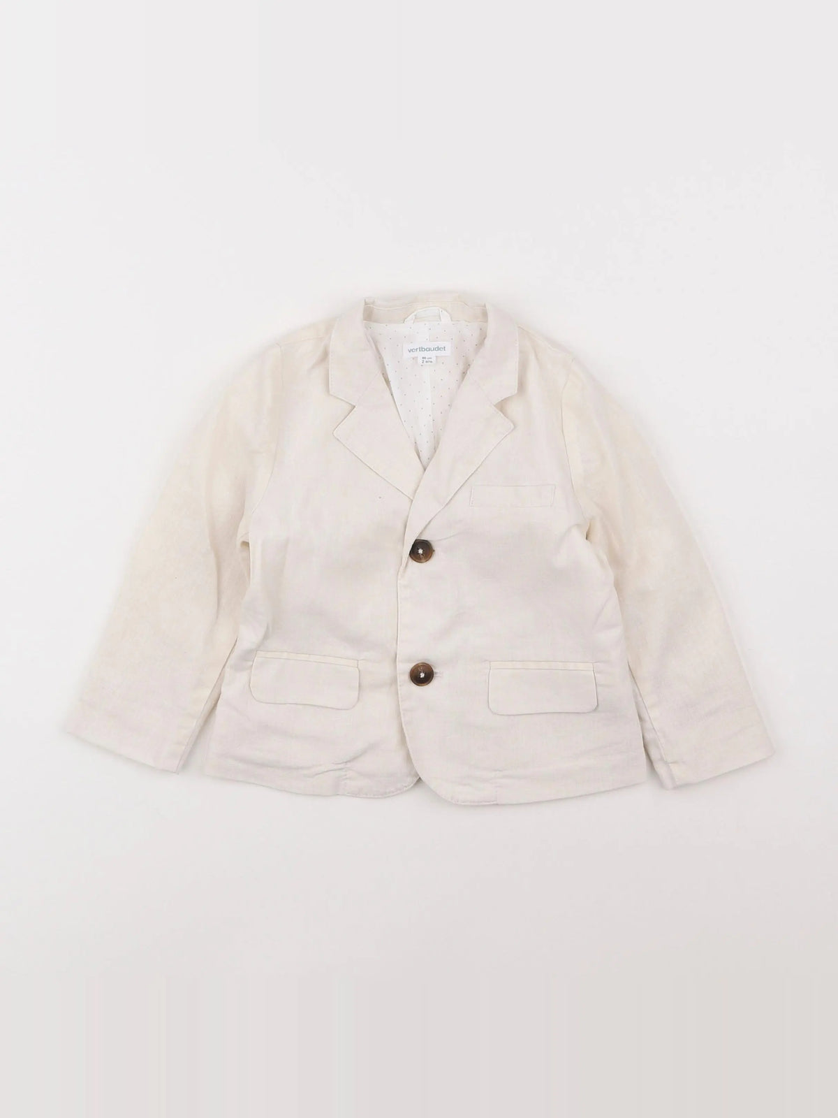 Vertbaudet - veste beige - 2 ans