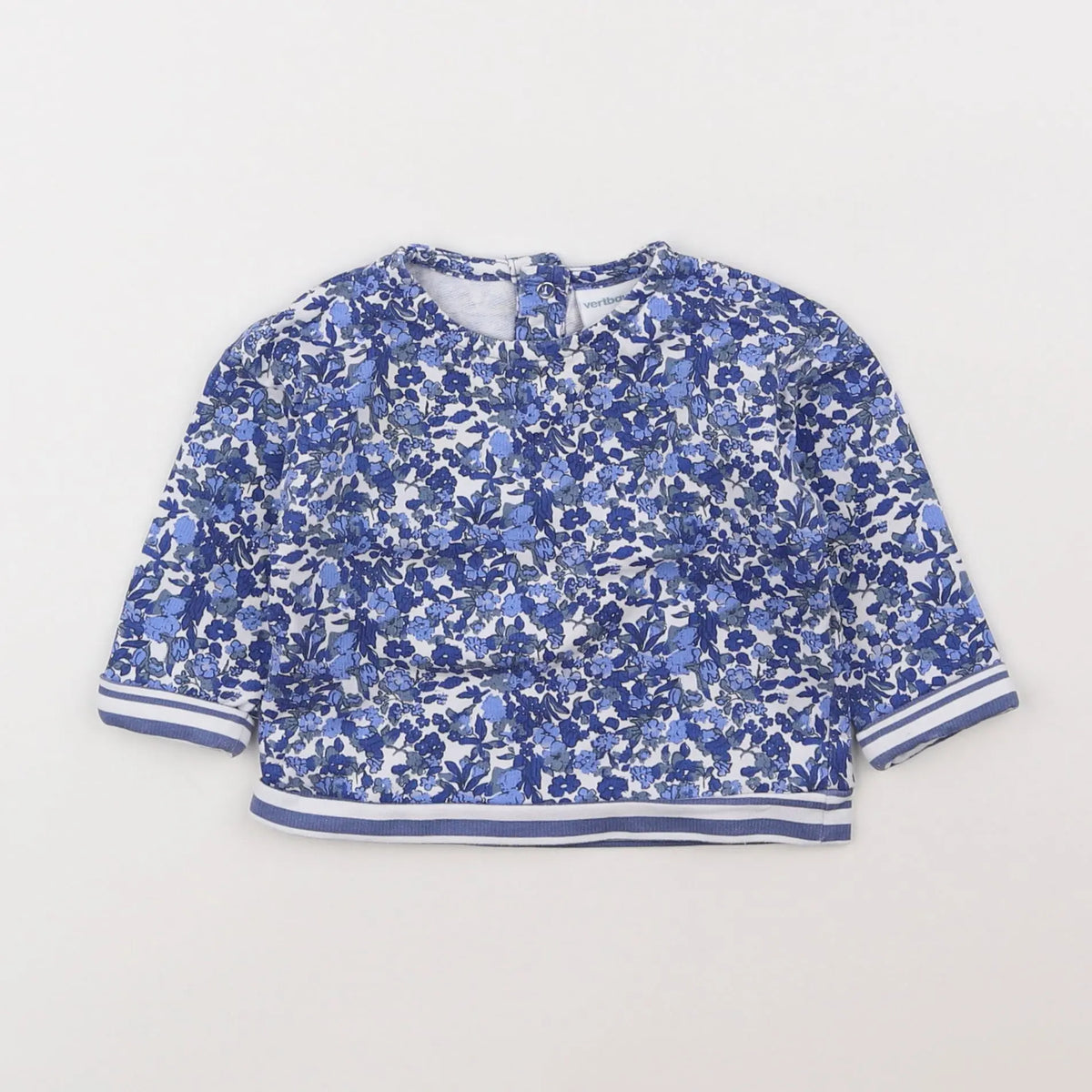 Vertbaudet - sweat bleu - 6 mois