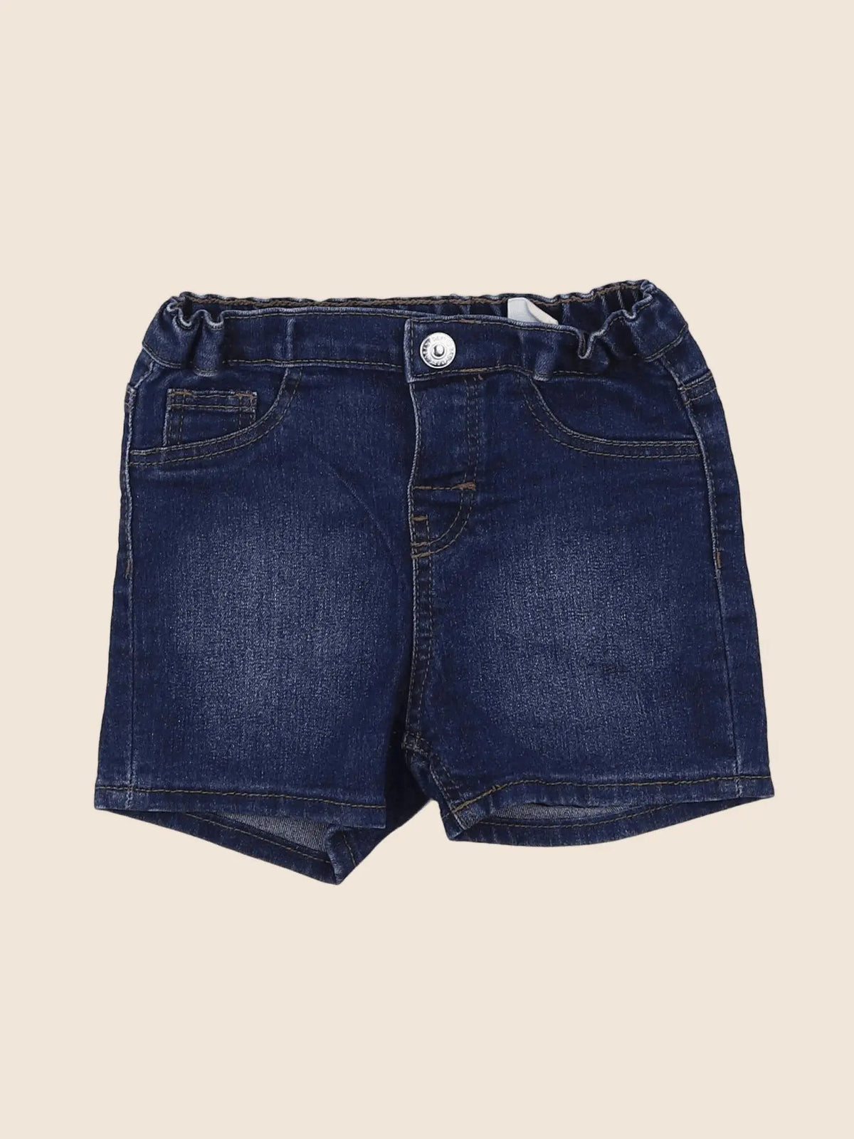 H&M - short bleu - 12/18 mois