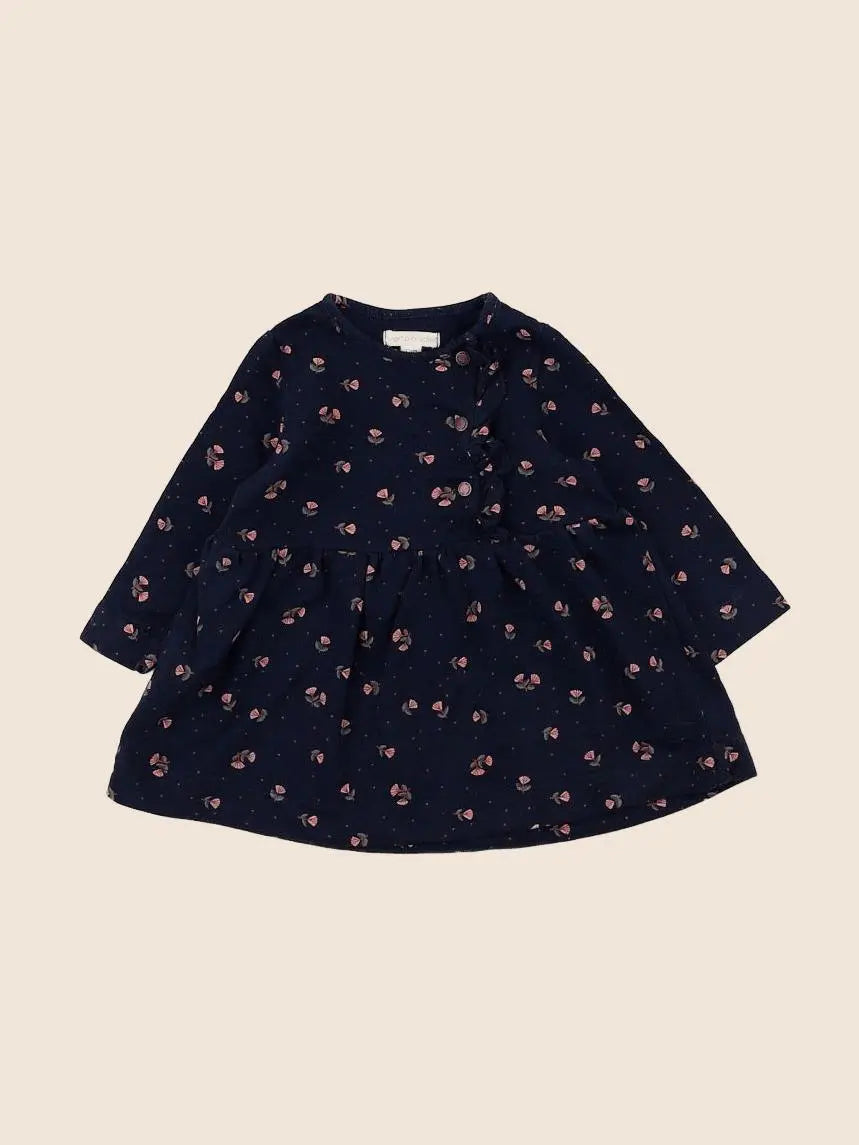 Vertbaudet - robe bleu - 9 mois