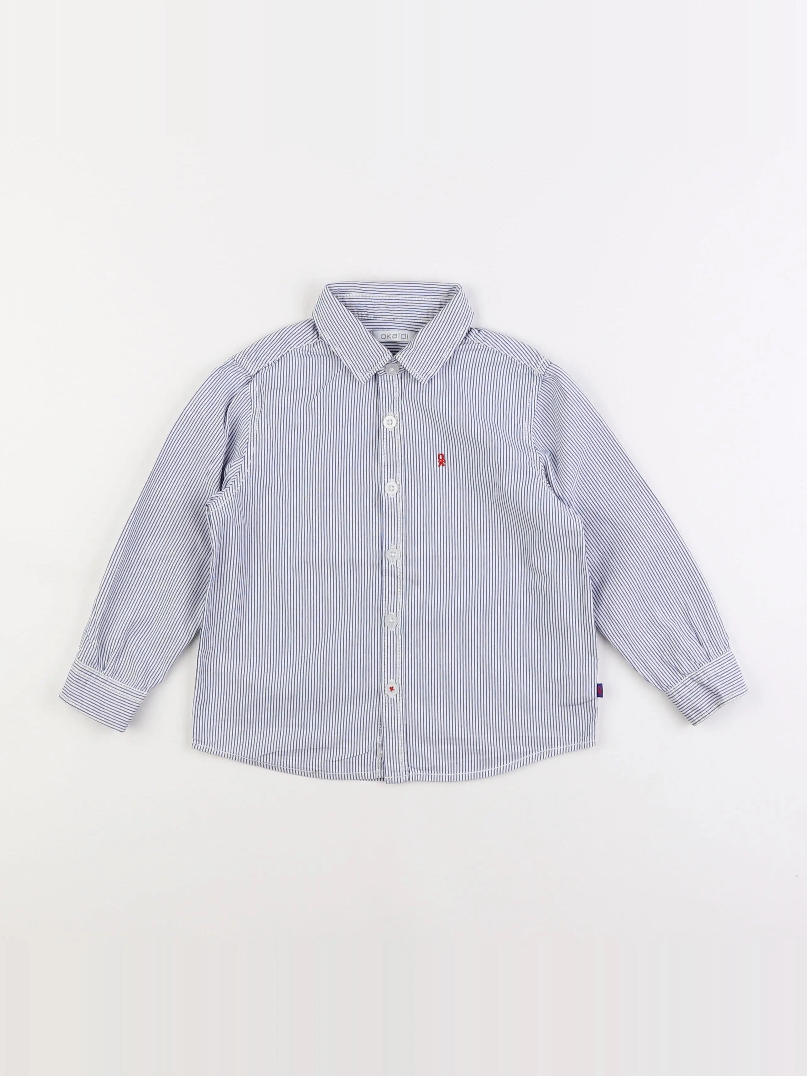 Okaidi - chemise bleu - 3 ans