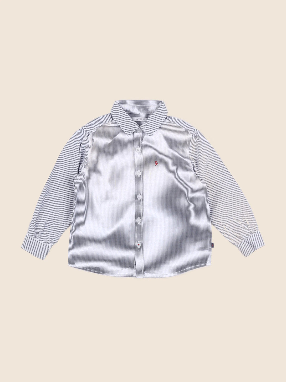 Okaidi - chemise bleu - 3 ans
