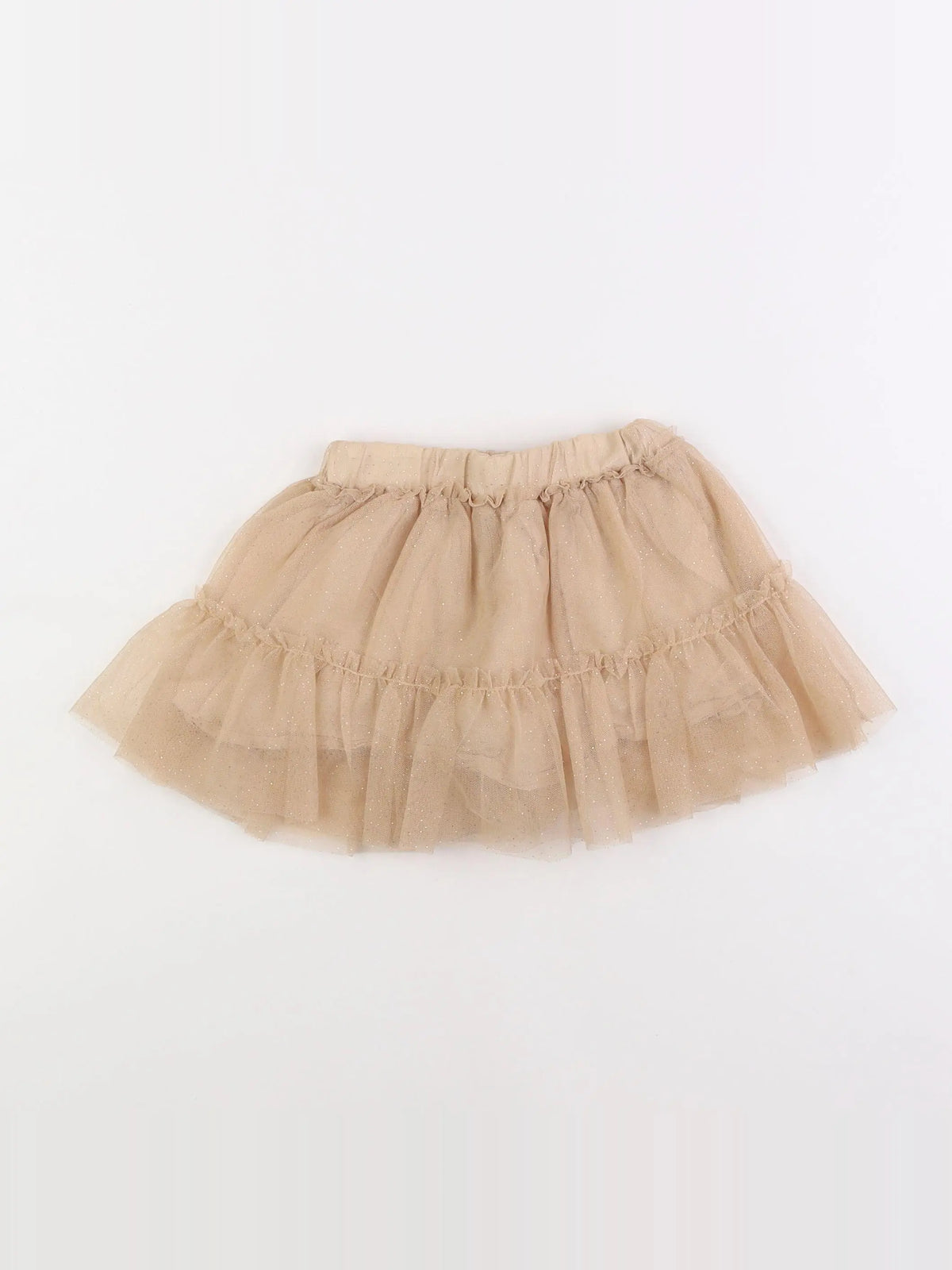 Vertbaudet - jupe beige - 2 ans