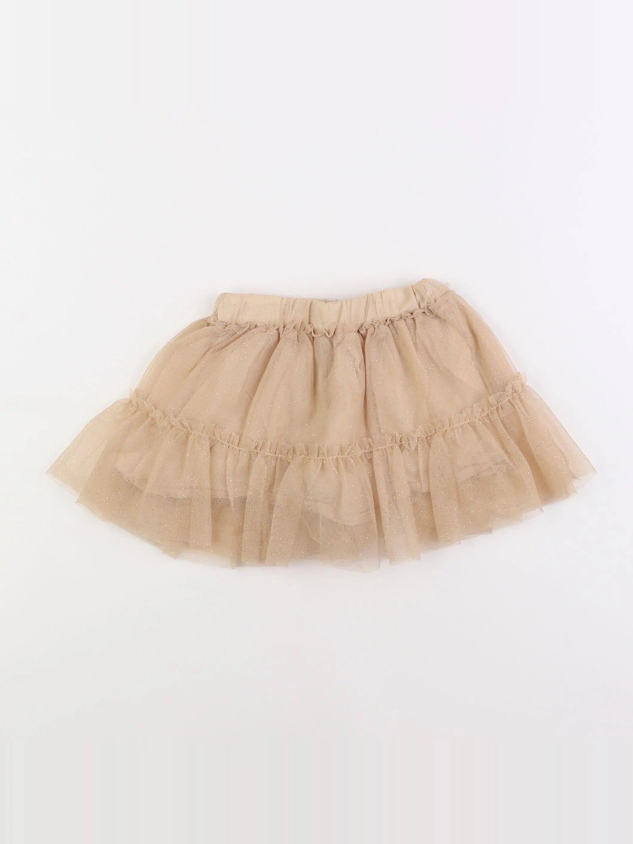 Vertbaudet - jupe beige - 2 ans