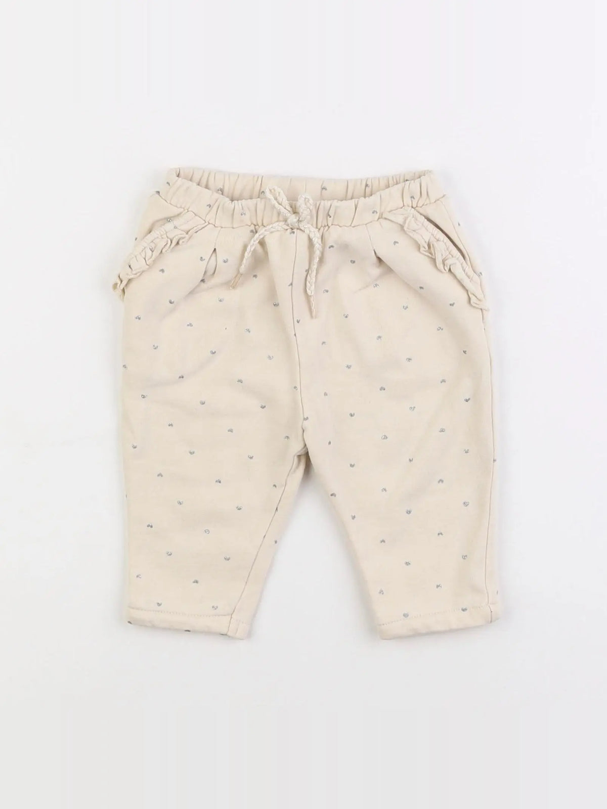 Vertbaudet - pantalon beige - 9 mois
