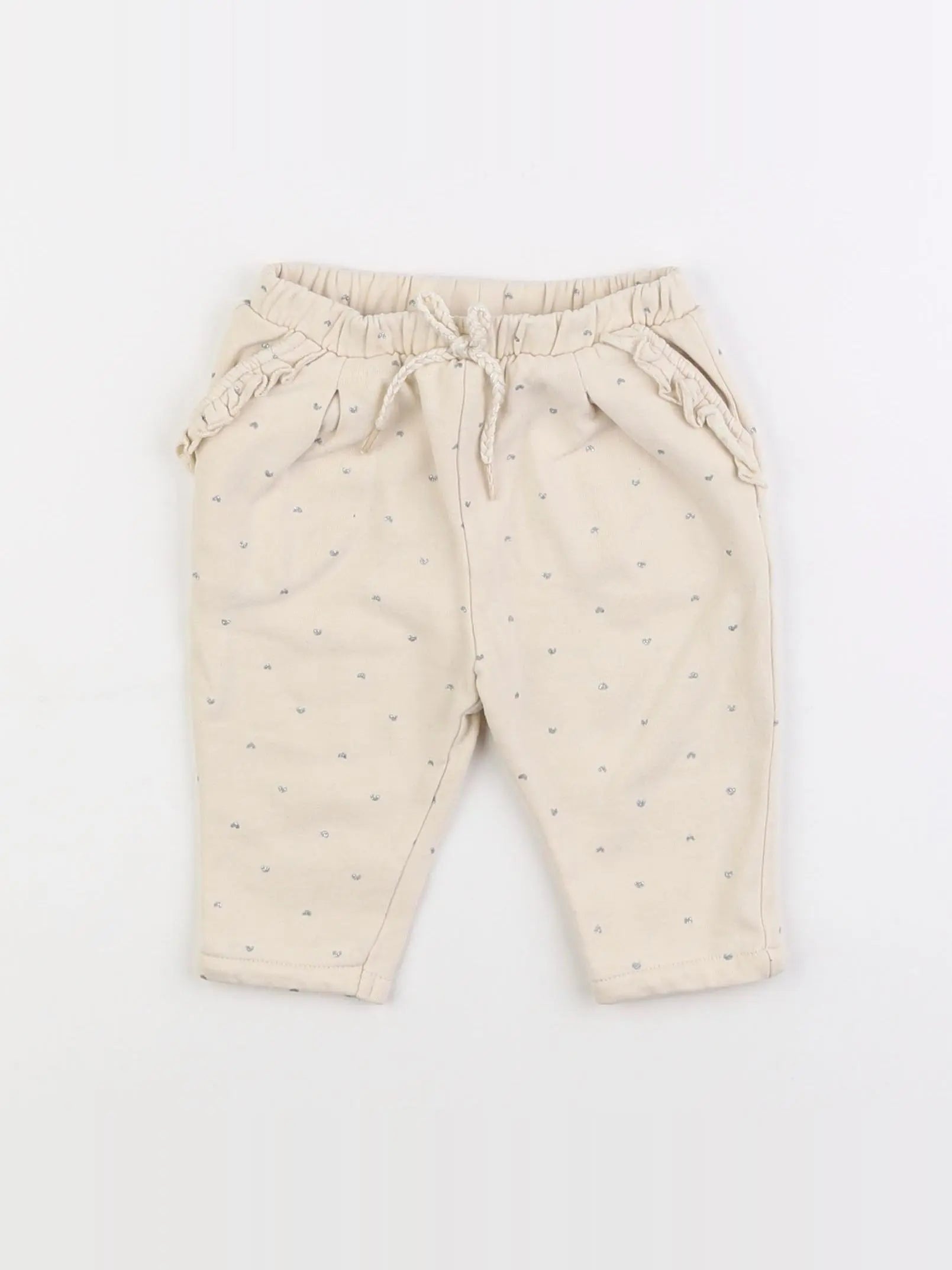 Vertbaudet - pantalon beige - 9 mois