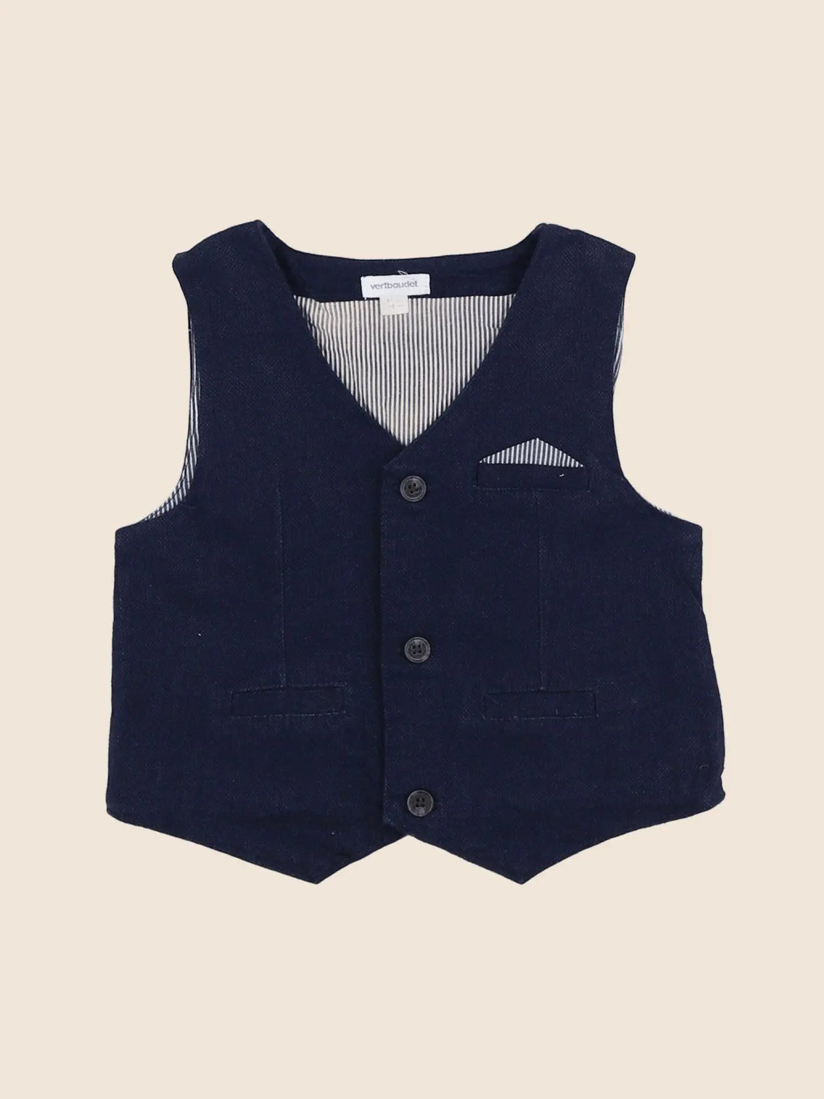 Vertbaudet - gilet bleu - 18 mois