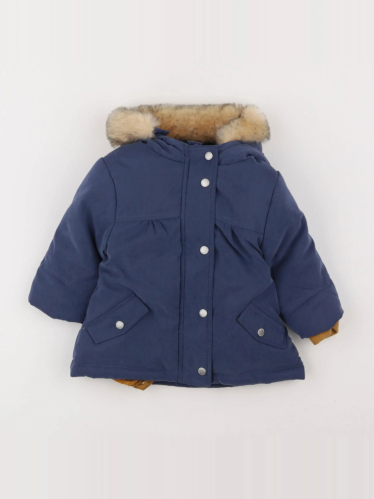 Vertbaudet - parka bleu - 12 mois