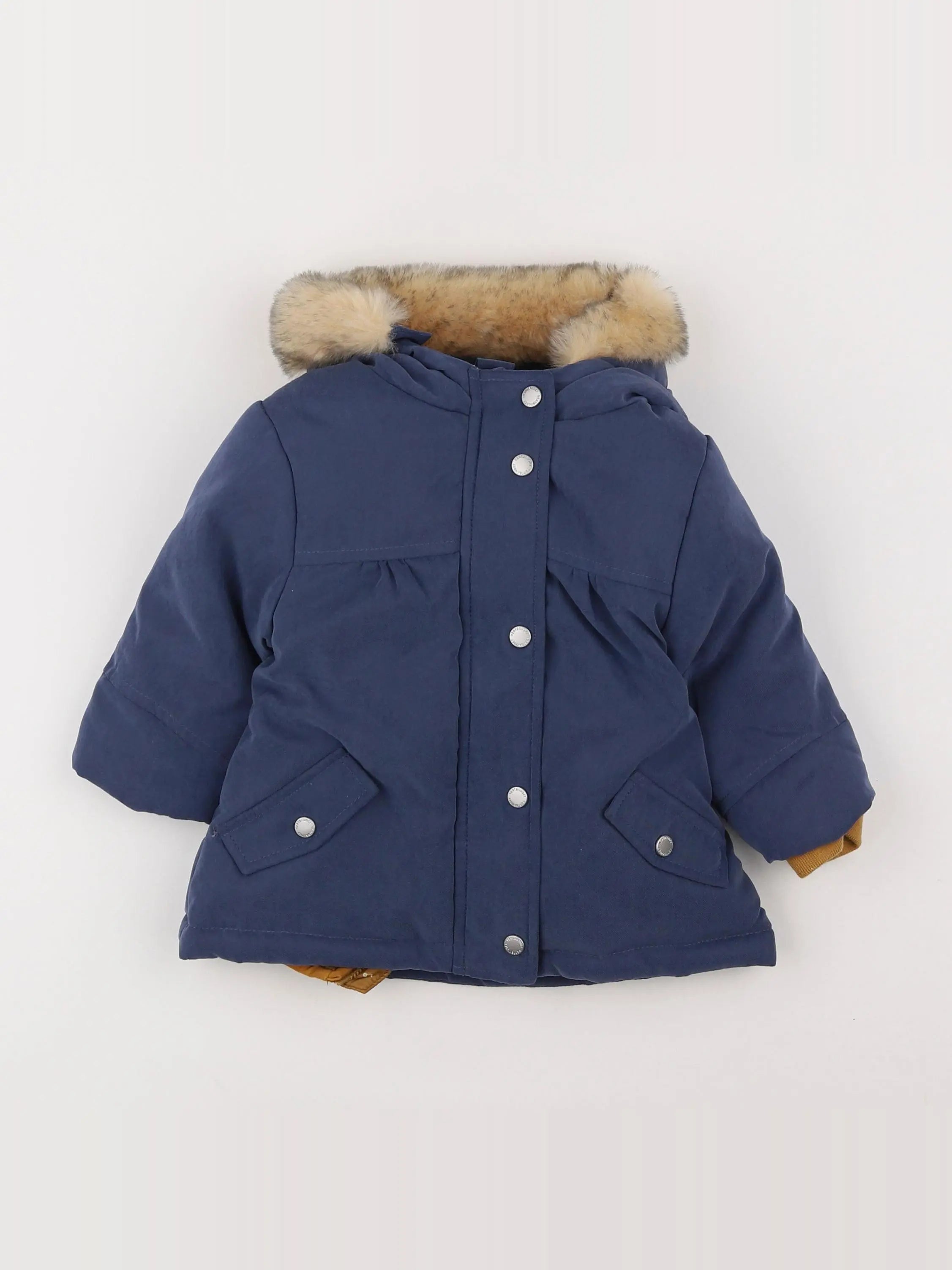 Vertbaudet - parka bleu - 12 mois