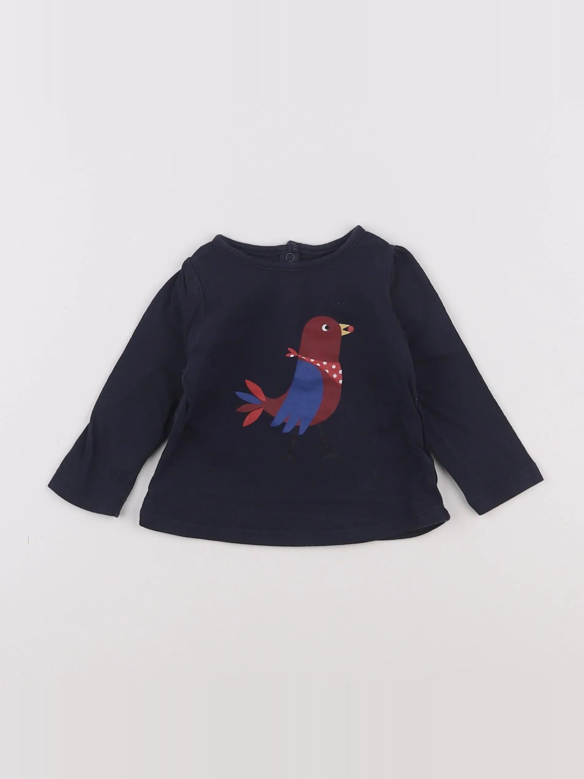 Boutchou - tee-shirt bleu - 6 mois