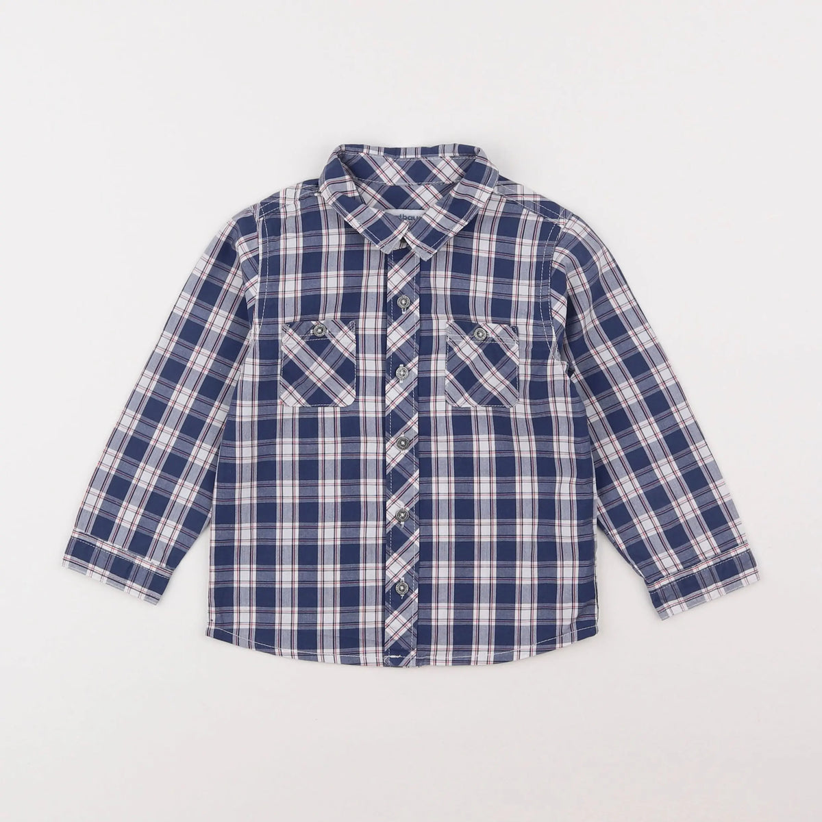 Vertbaudet - chemise bleu - 2 ans