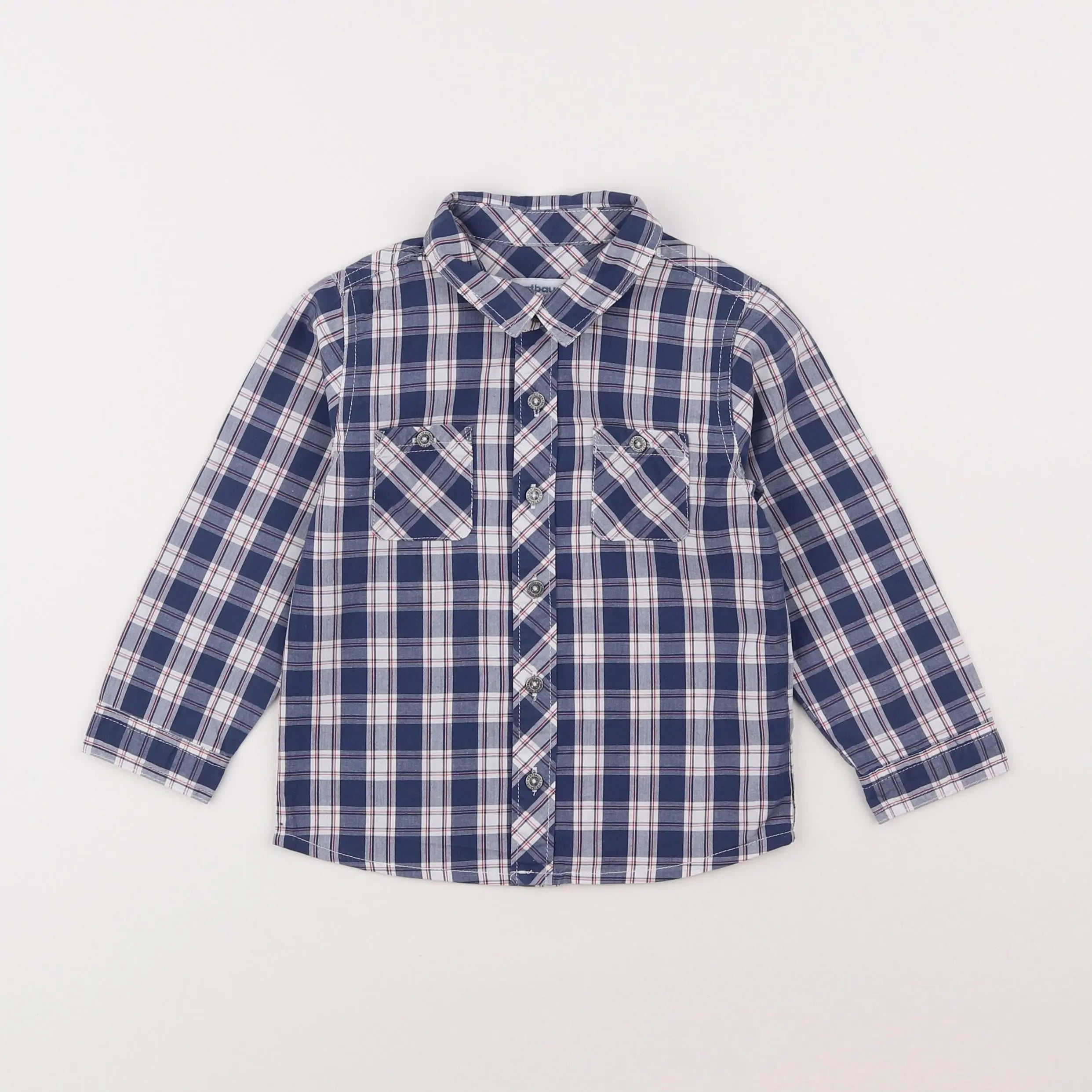 Vertbaudet - chemise bleu - 2 ans