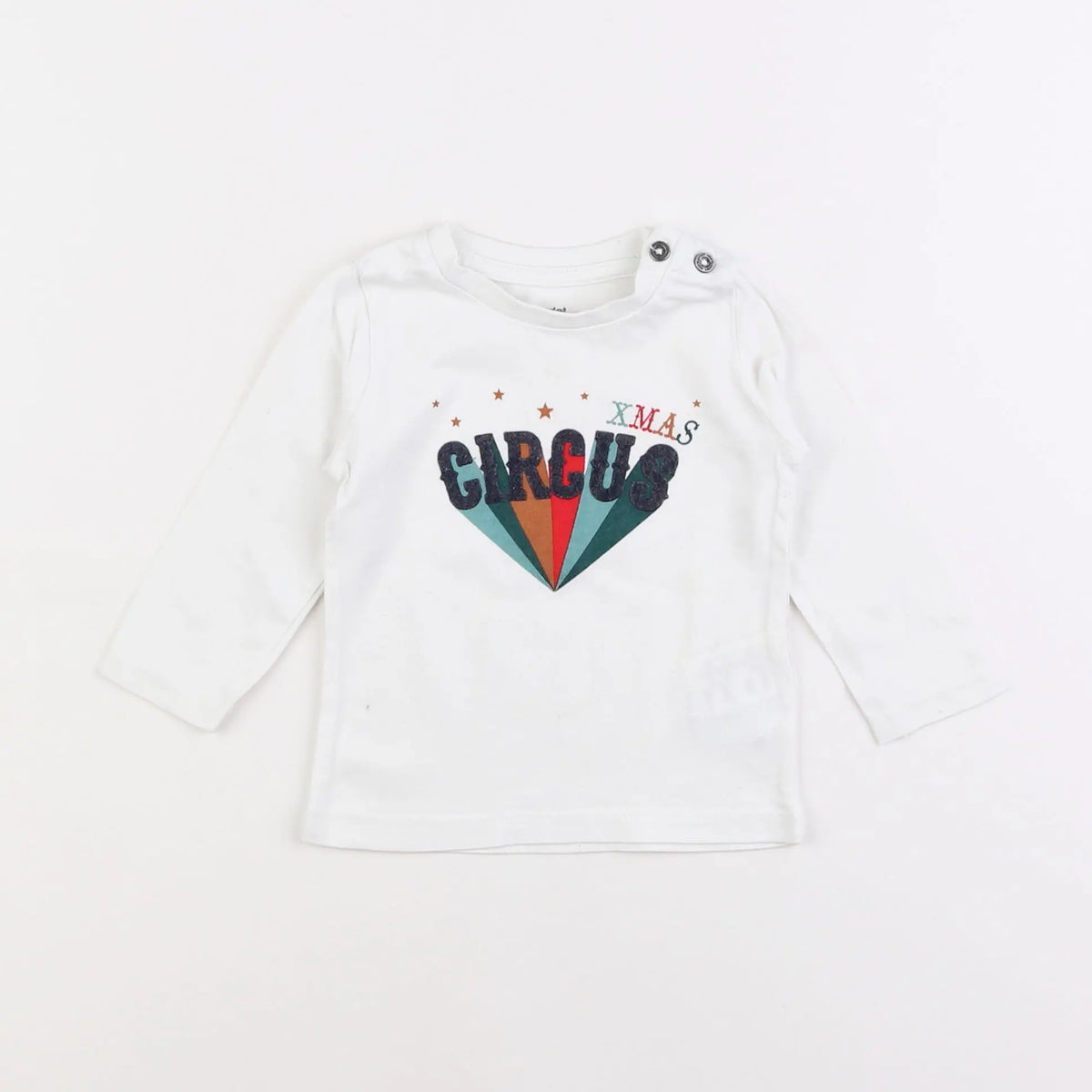 Vertbaudet - tee-shirt blanc - 6 mois