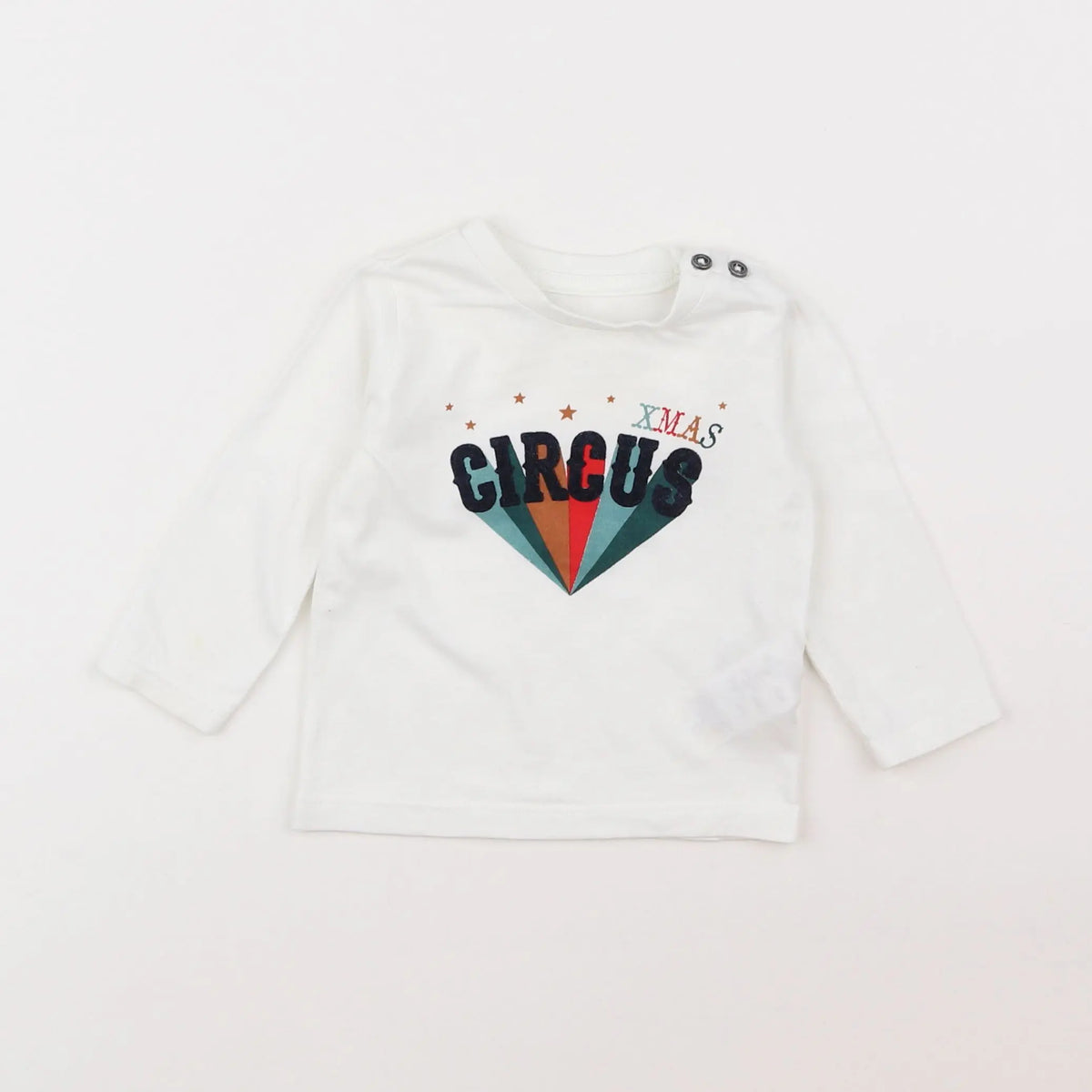 Vertbaudet - tee-shirt multicolore - 6 mois