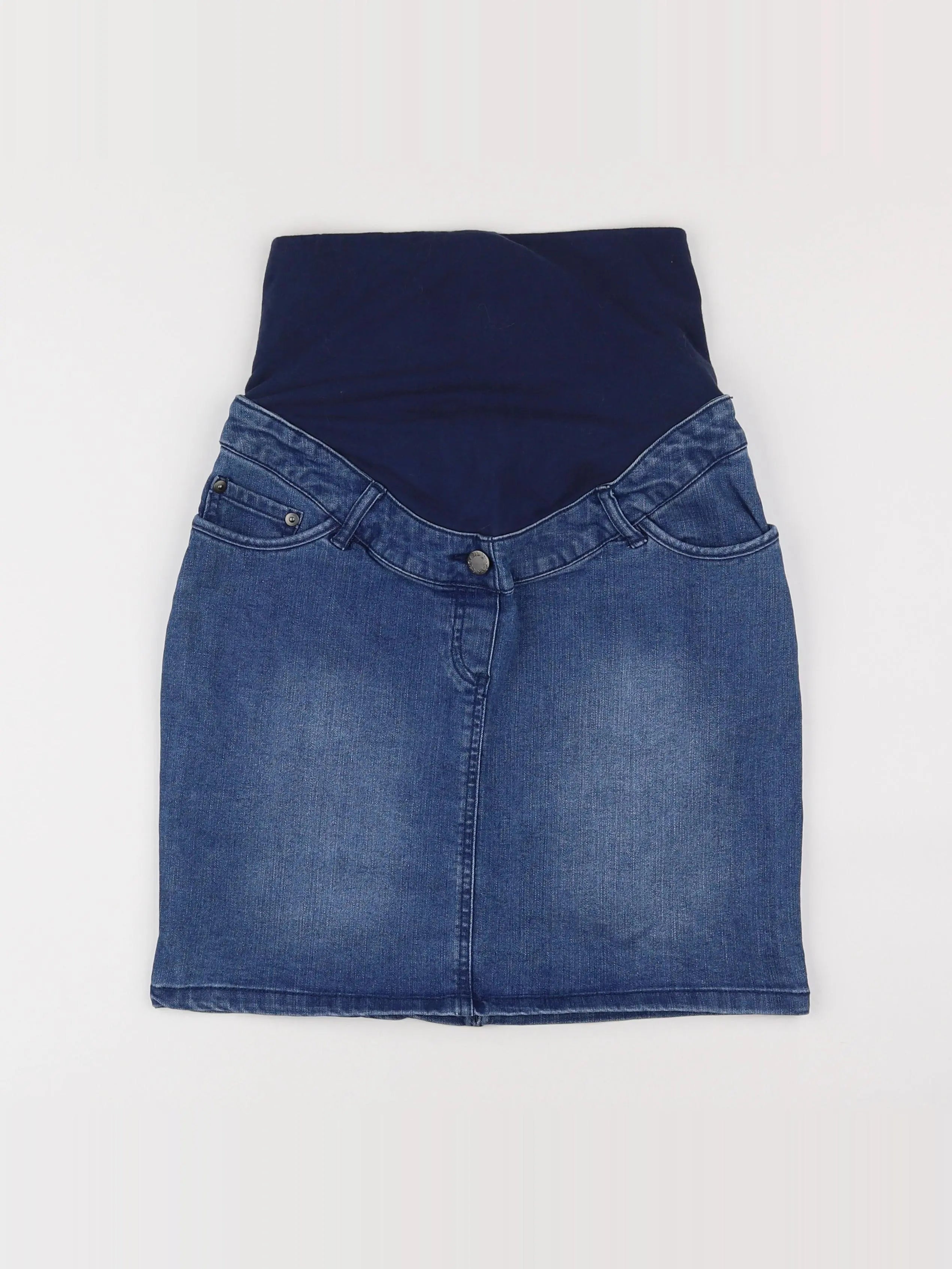Vertbaudet - jupe grossesse bleu - 34