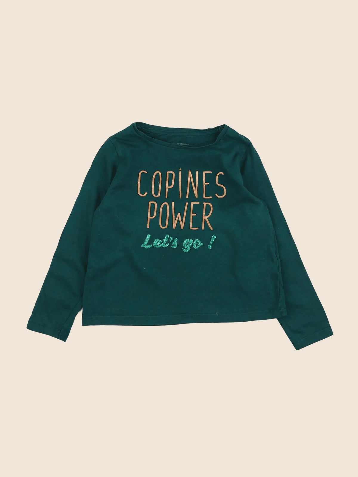 Vertbaudet - tee-shirt vert - 4 ans