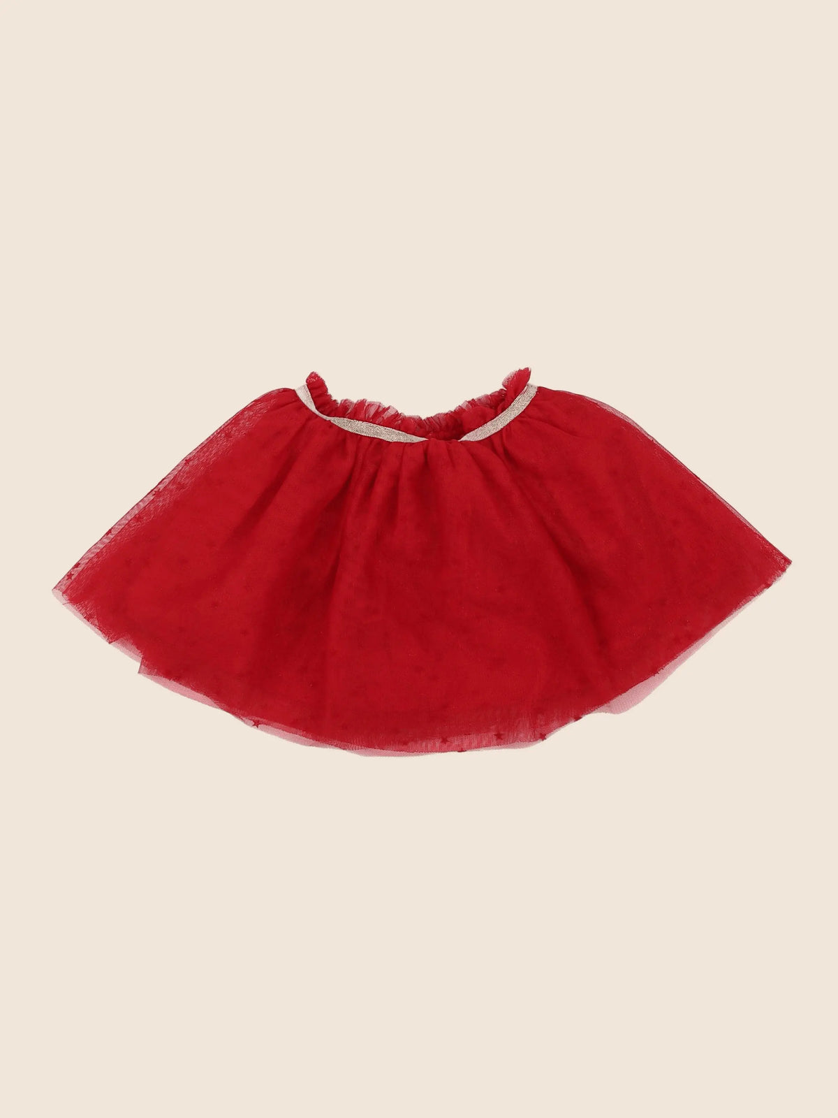 Vertbaudet - jupe rouge - 2 ans