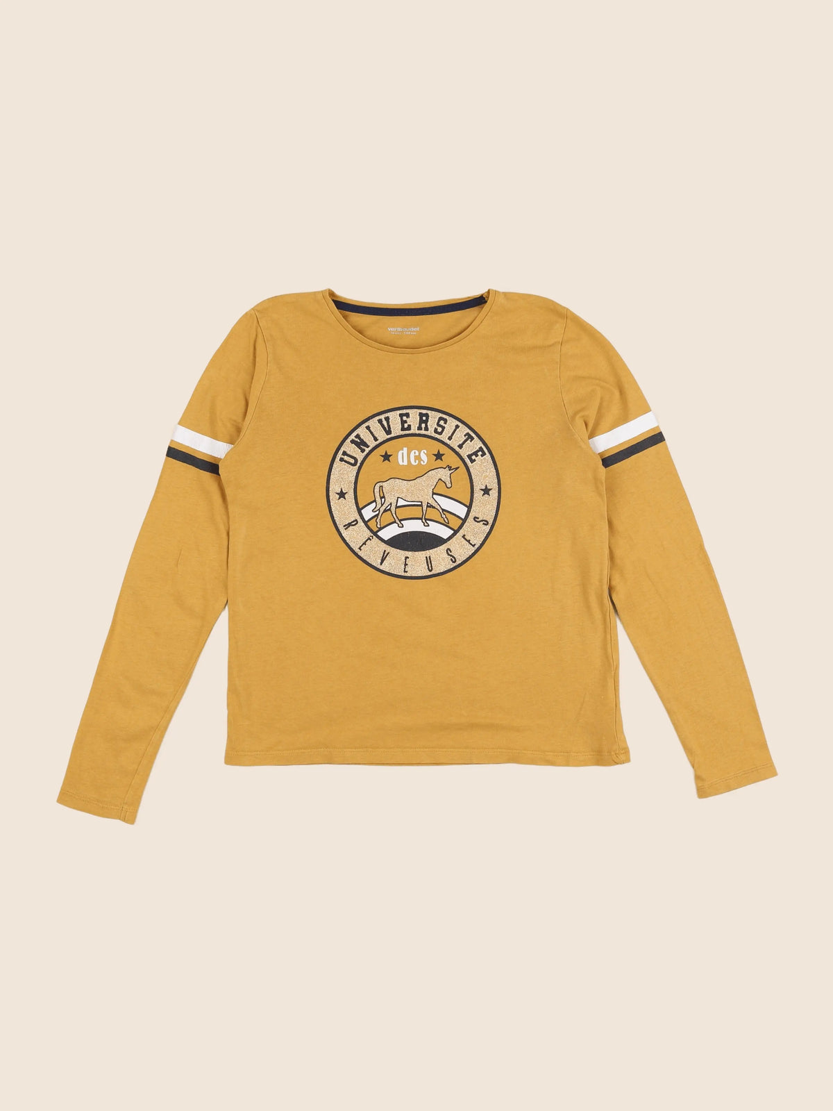 Vertbaudet - tee-shirt jaune - 10 ans