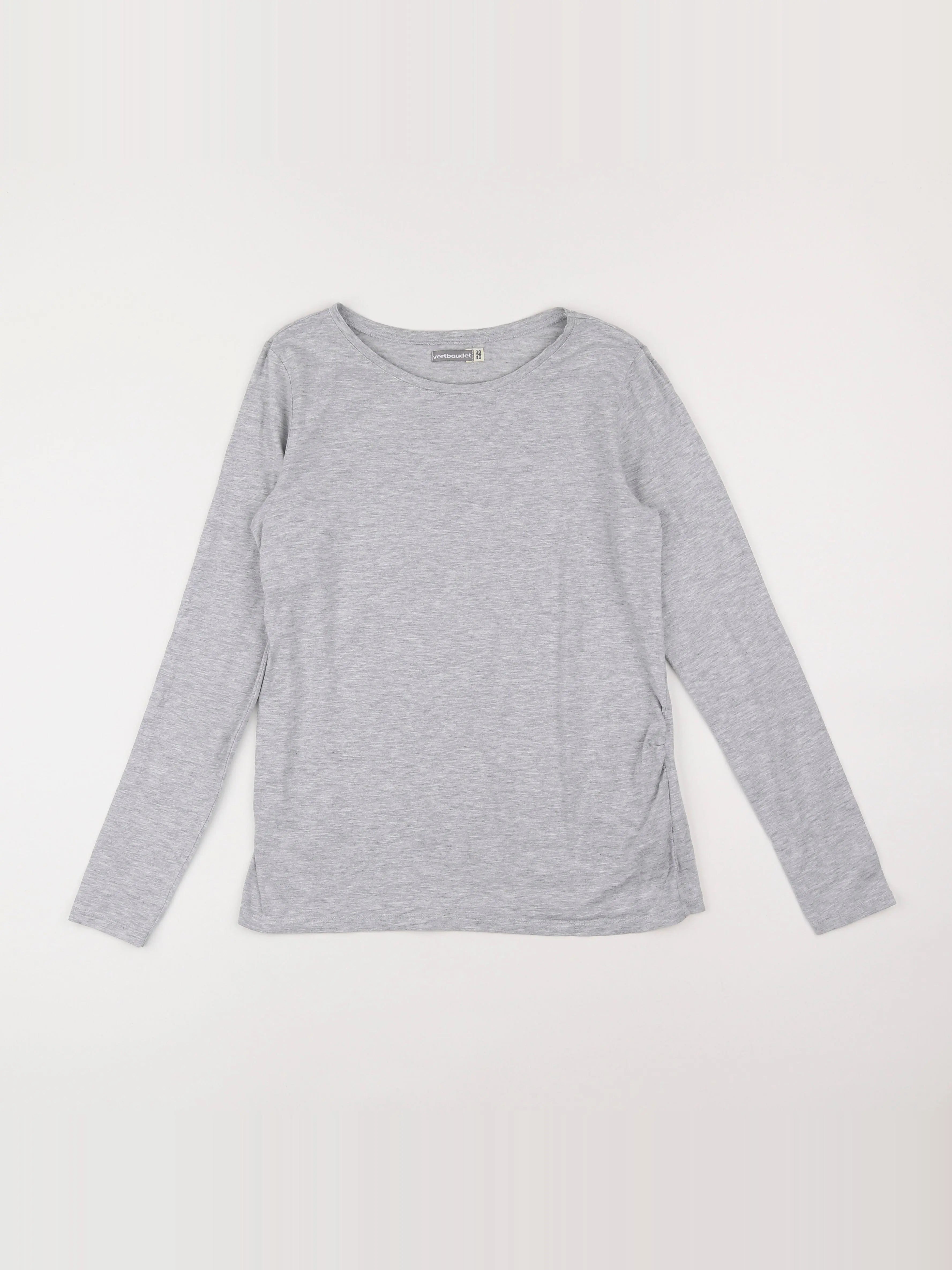 Vertbaudet - tee-shirt grossesse gris - 38 à 40