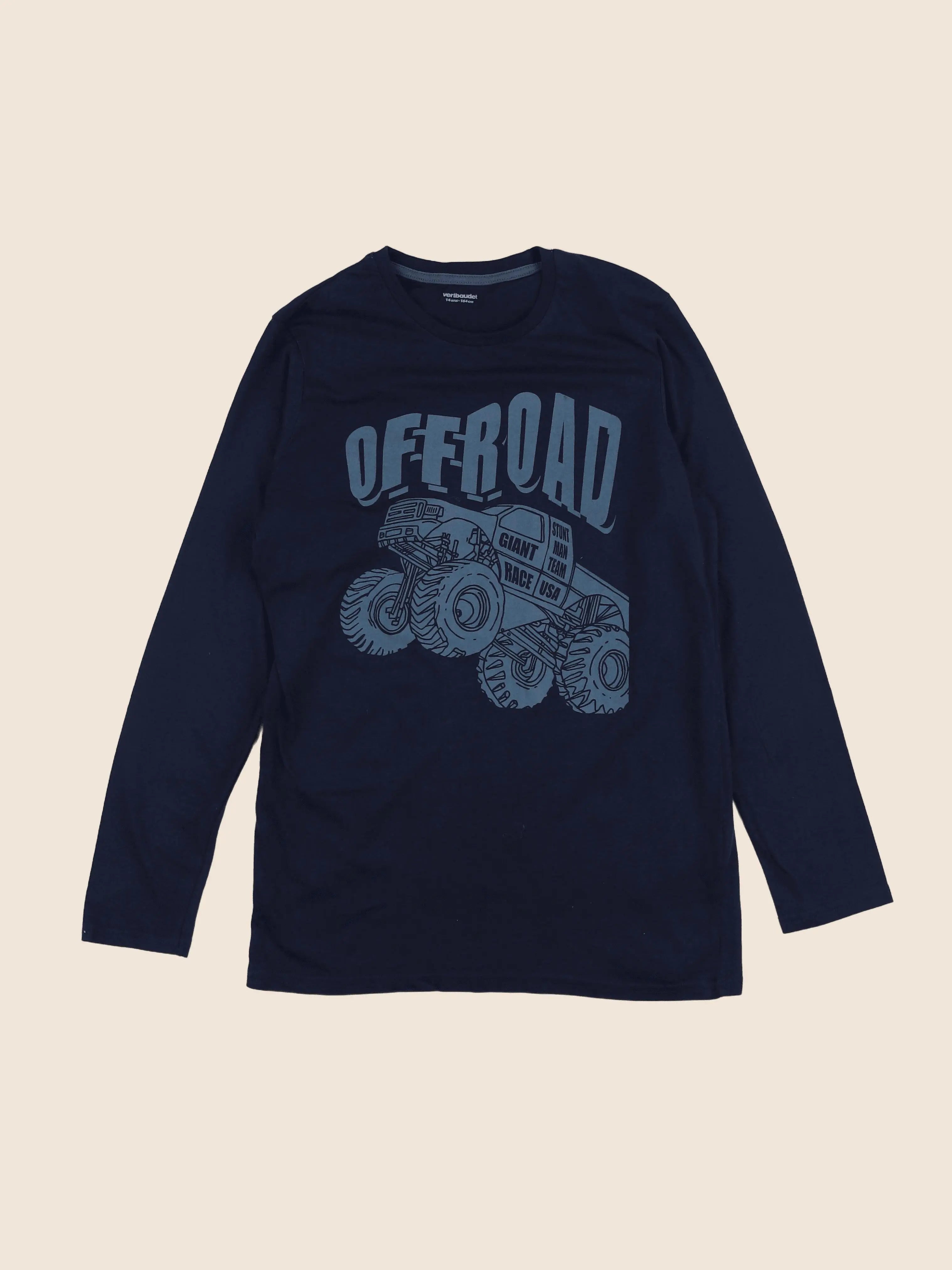 Vertbaudet - tee-shirt bleu - 14 ans