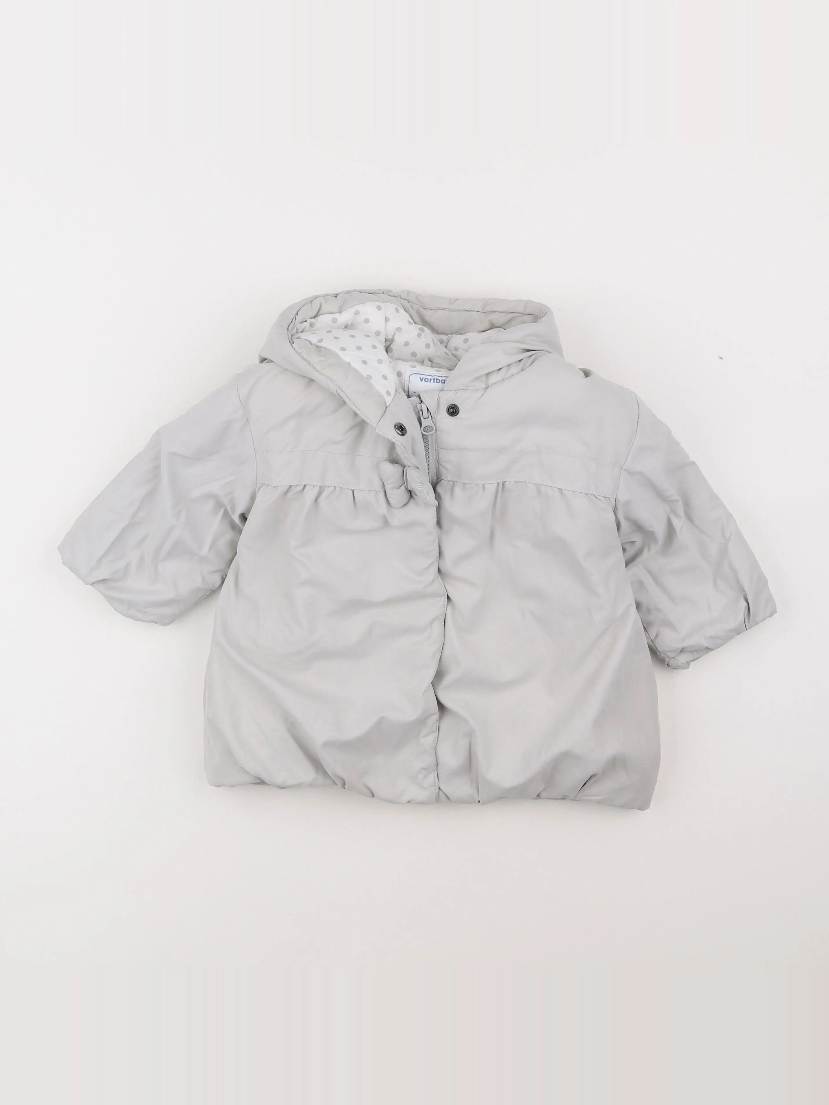 Vertbaudet - doudoune gris - 18 mois