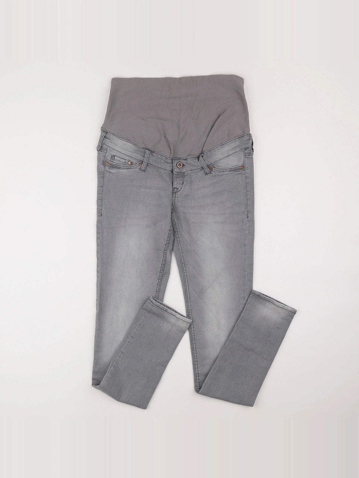 H&M - jean grossesse gris - 38