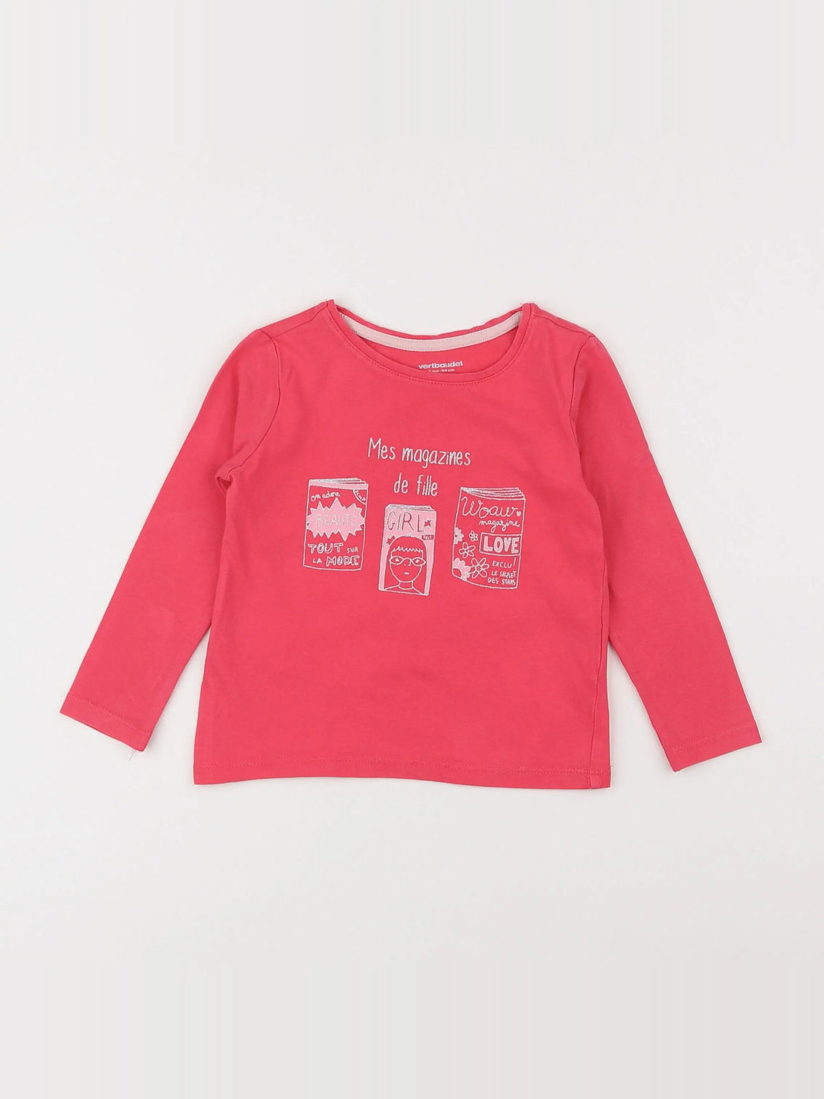 Vertbaudet - tee-shirt rose - 3 ans