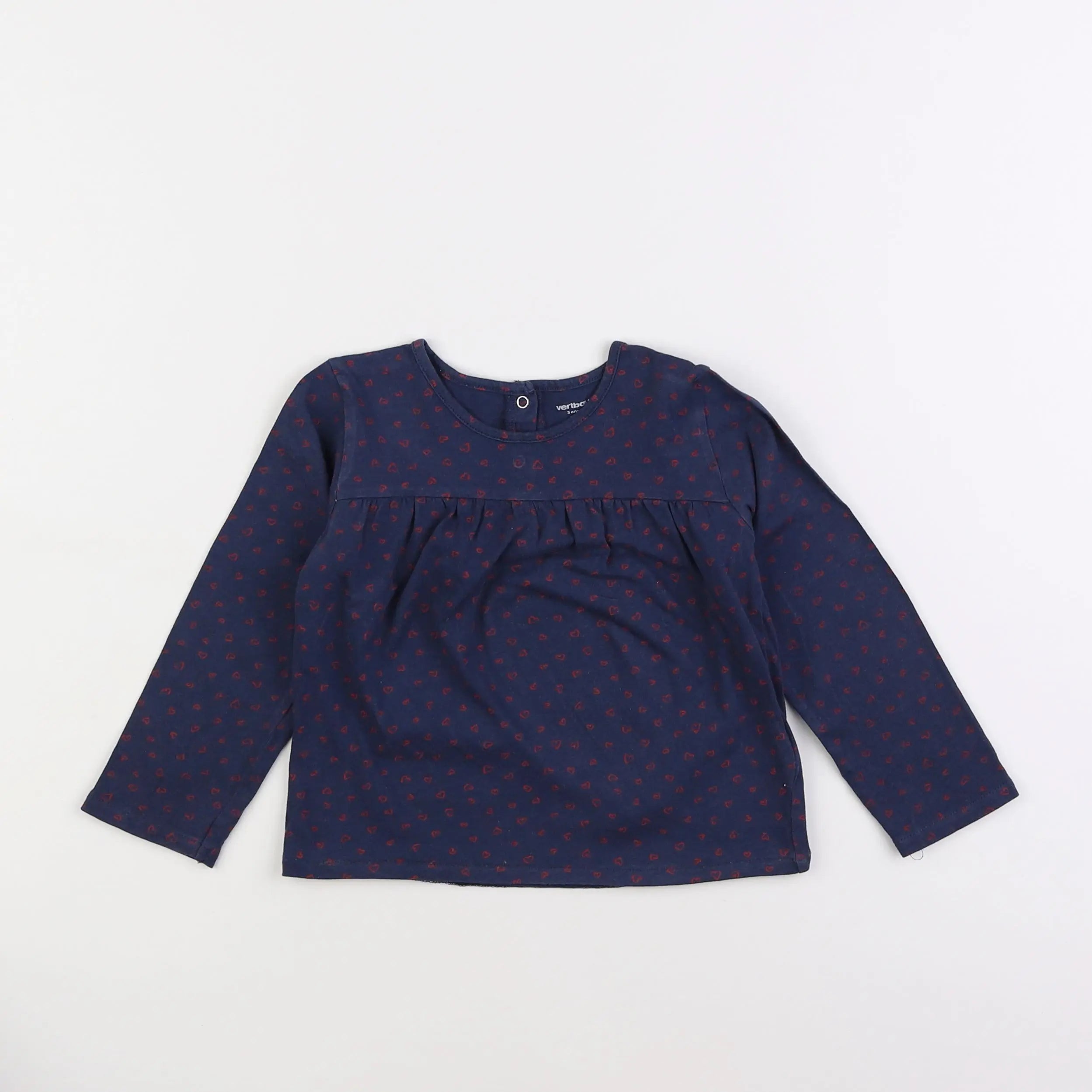 Vertbaudet - tee-shirt bleu - 3 ans
