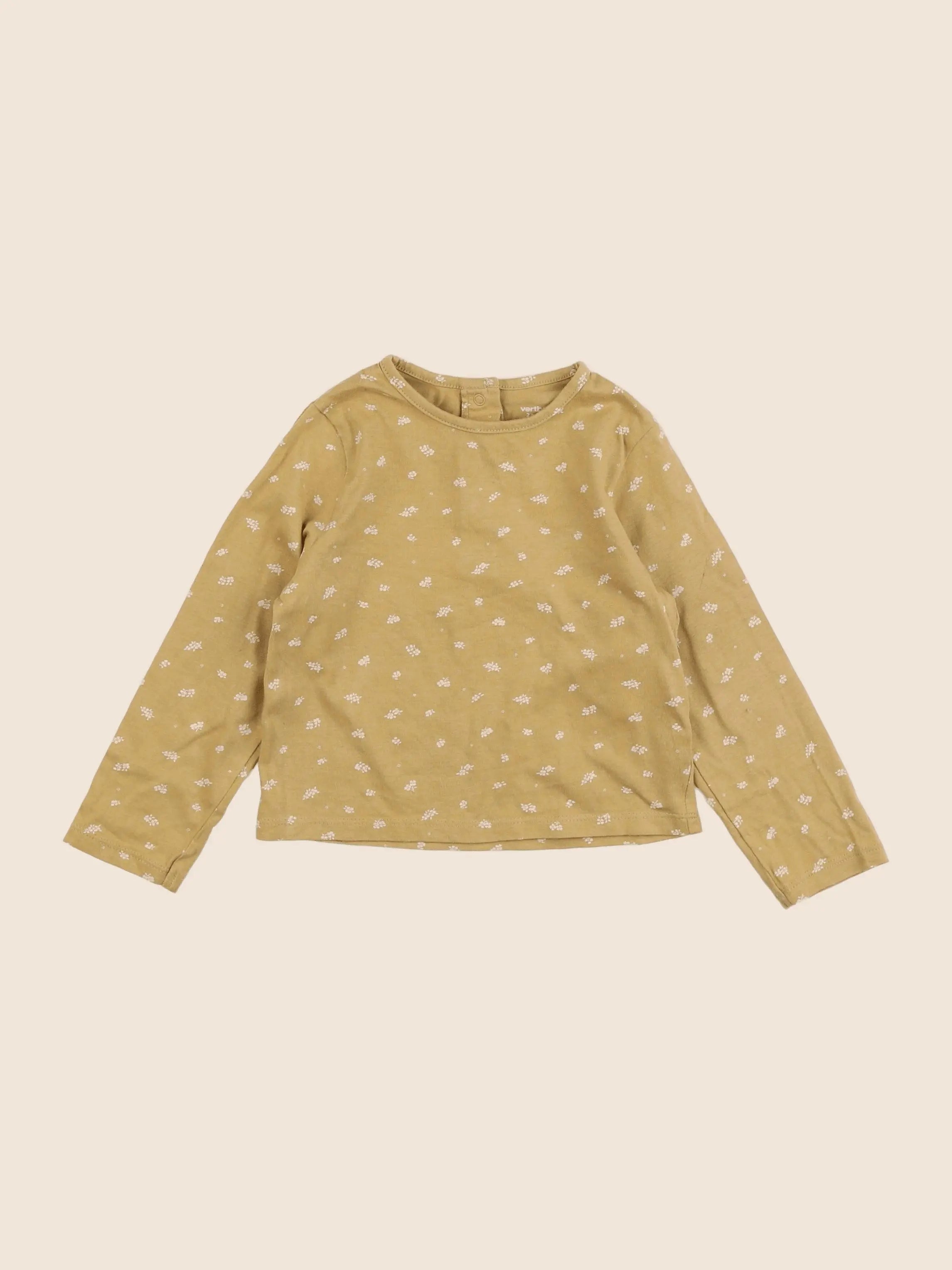 Vertbaudet - tee-shirt jaune - 2 ans