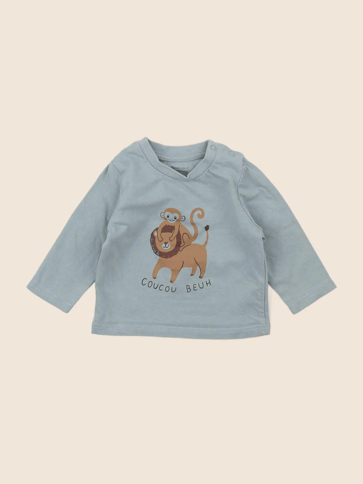 Vertbaudet - tee-shirt vert - 3 mois